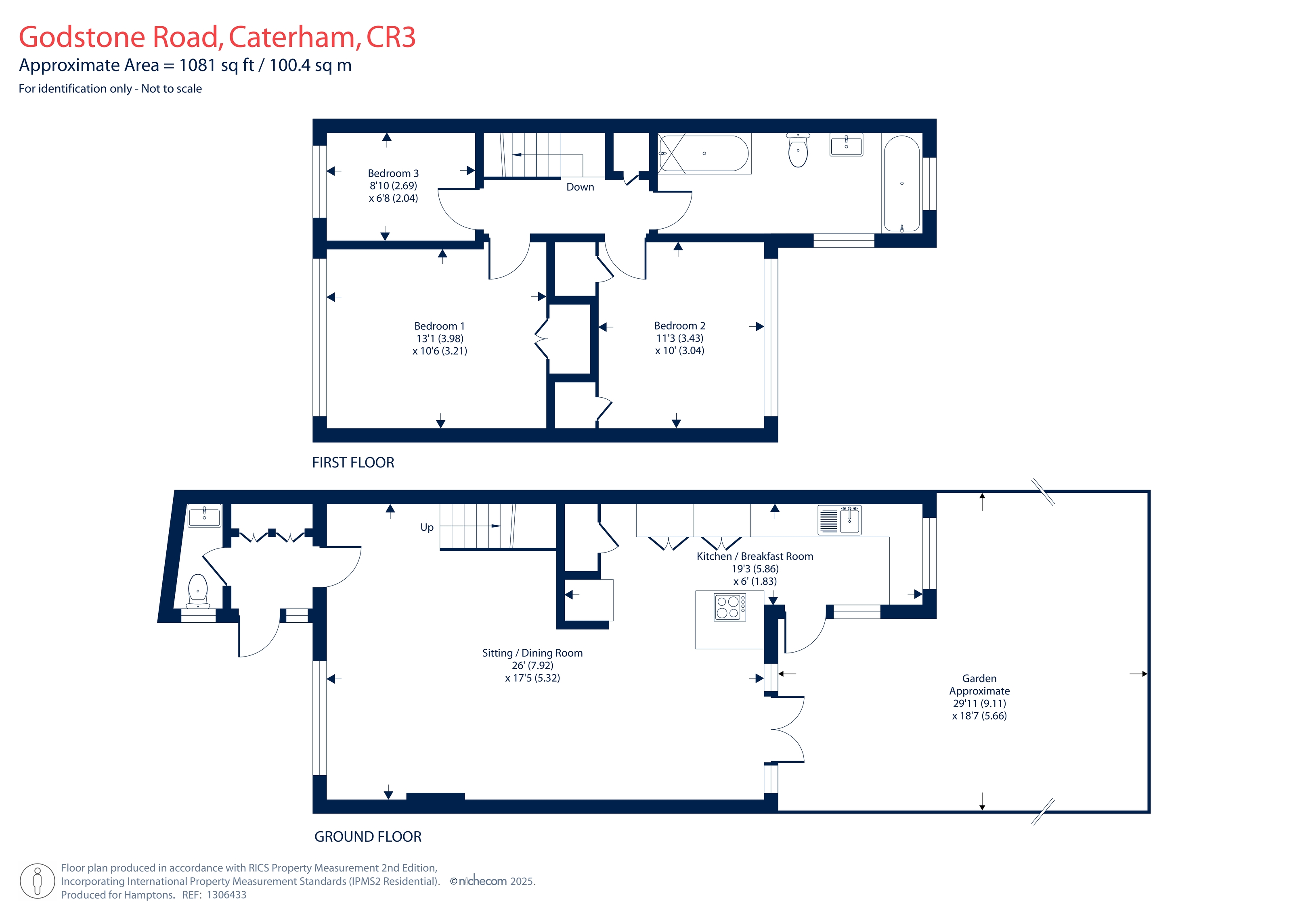 135, Godstone Road, Caterham floorplan