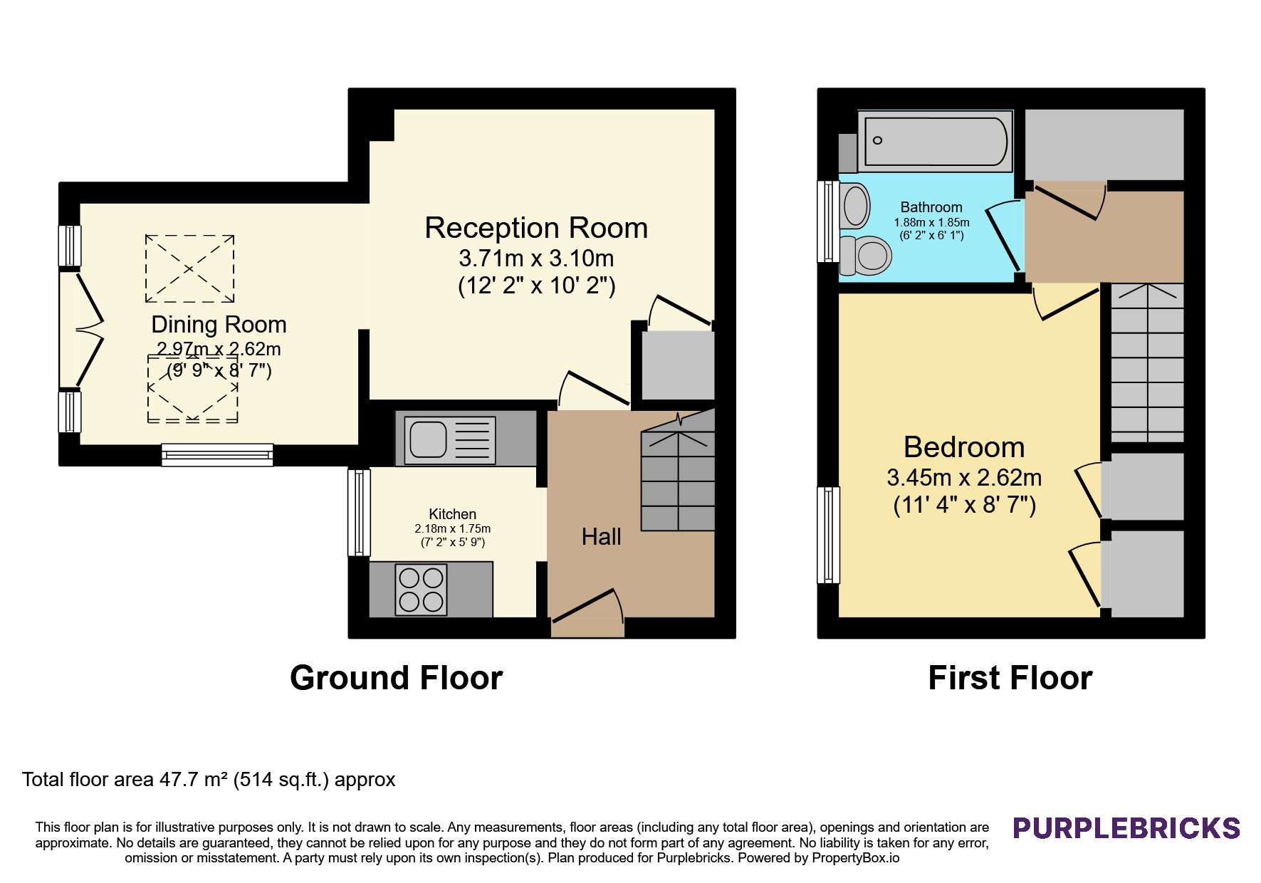 26, Hatton Close, Nottingham floorplan