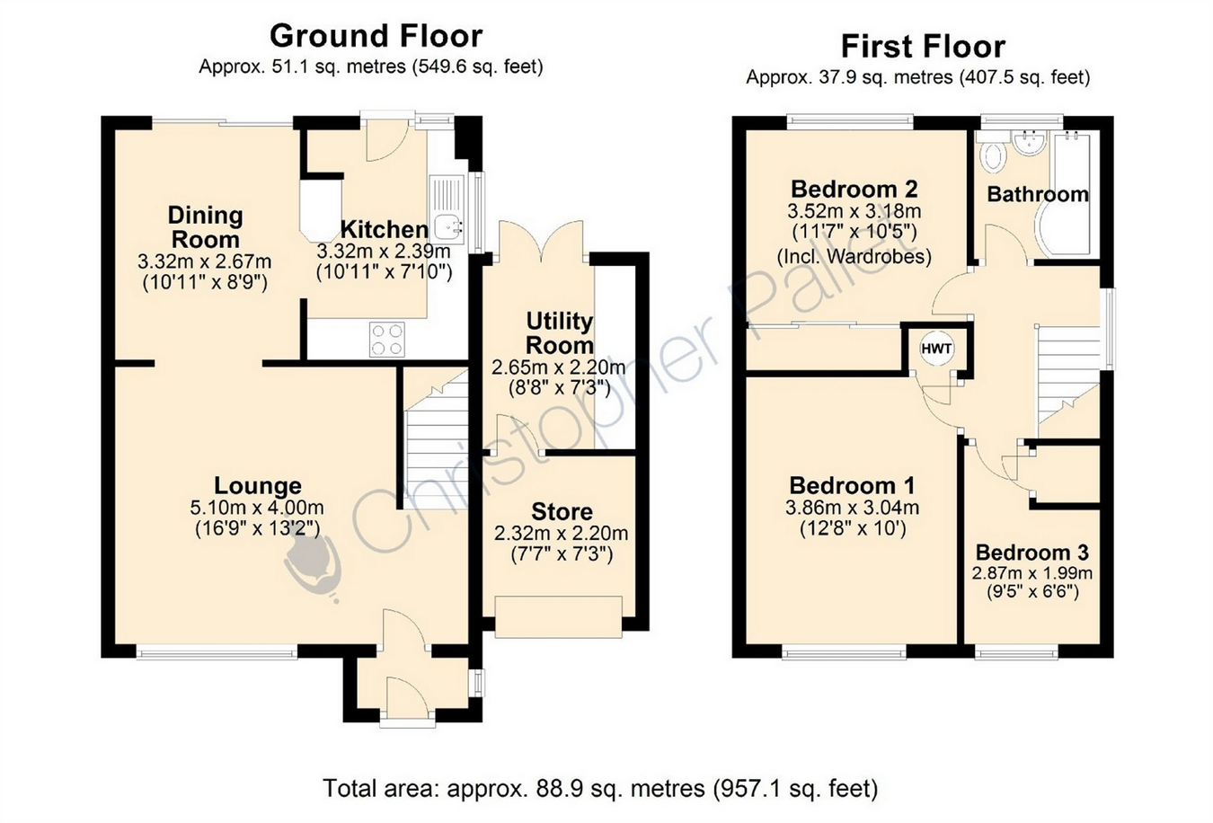 3 Bedrooms Semi-detached house for sale in Rowland Way, Aylesbury, Buckinghamshire HP19