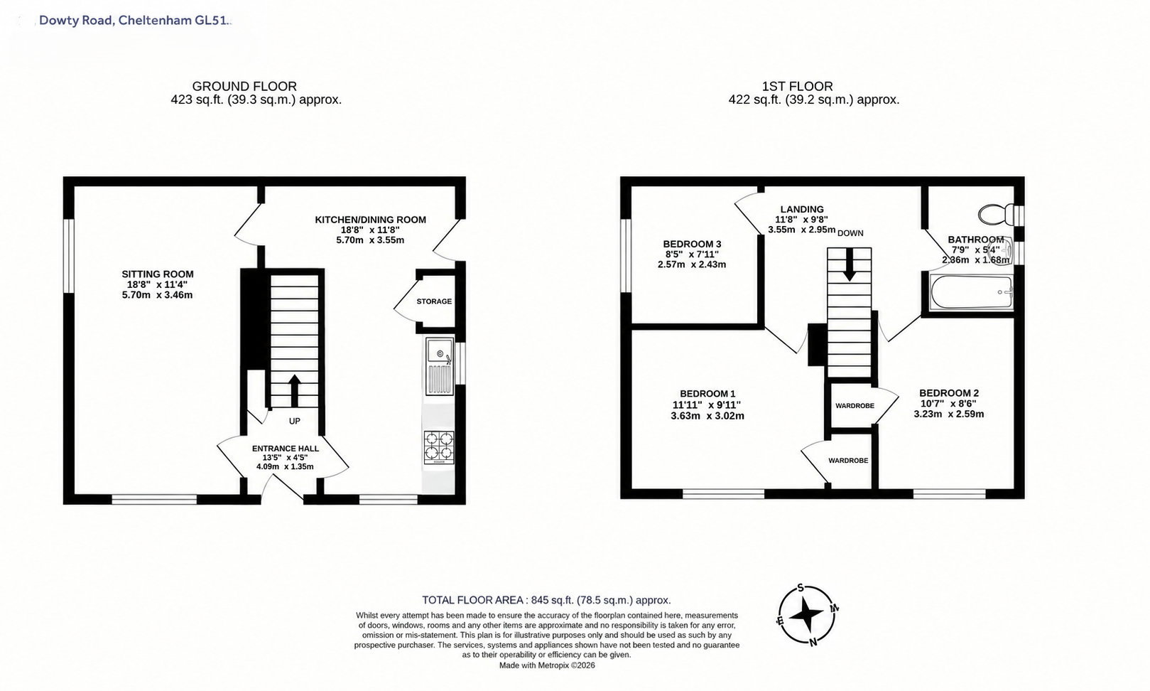 19, Dowty Road, Cheltenham floorplan