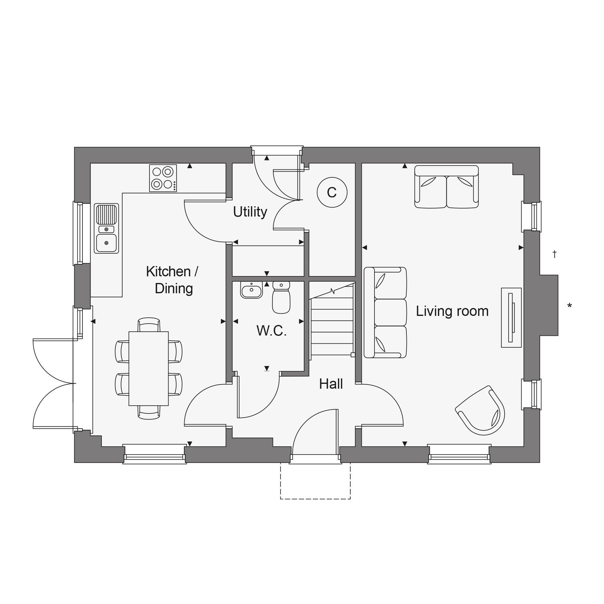 the_gosford_home_129, Station Road, Moors Field,  Little Dunmow  floorplan