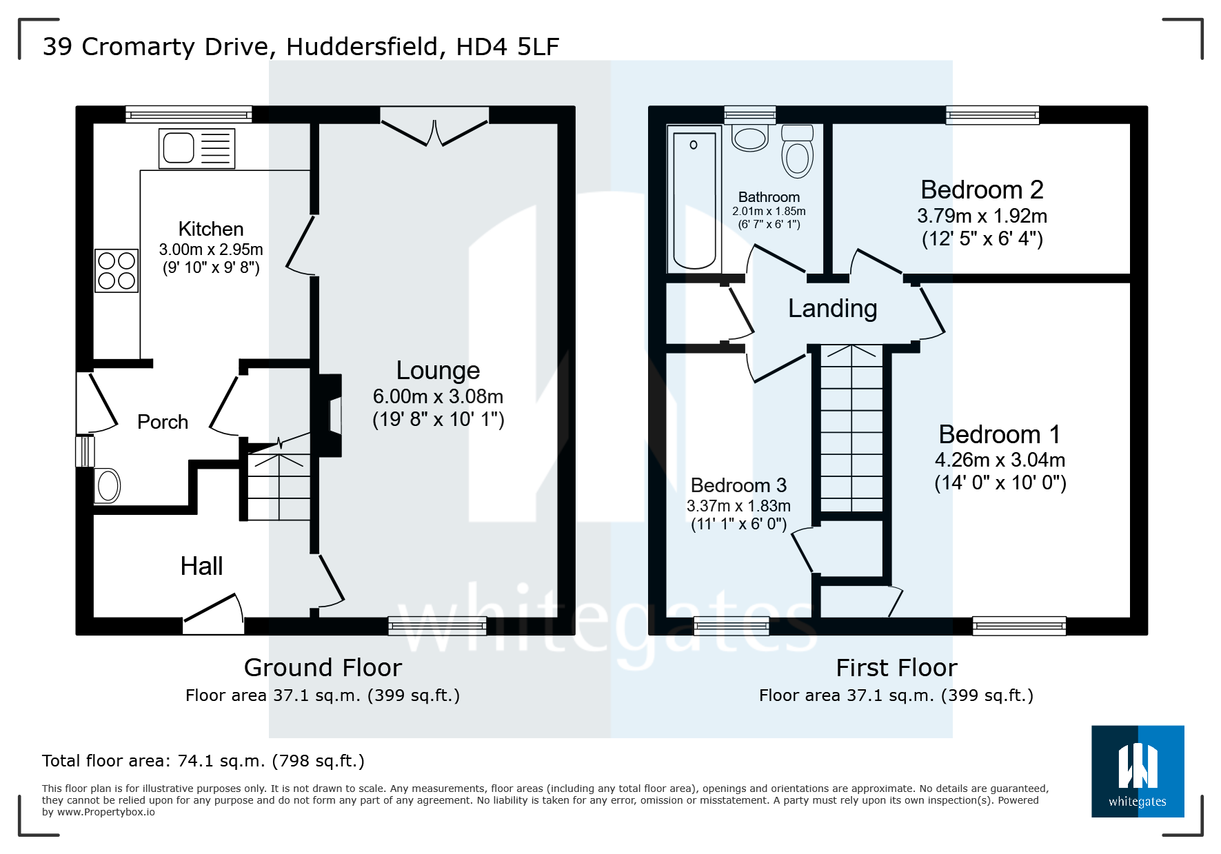 39, Cromarty Drive, Huddersfield floorplan