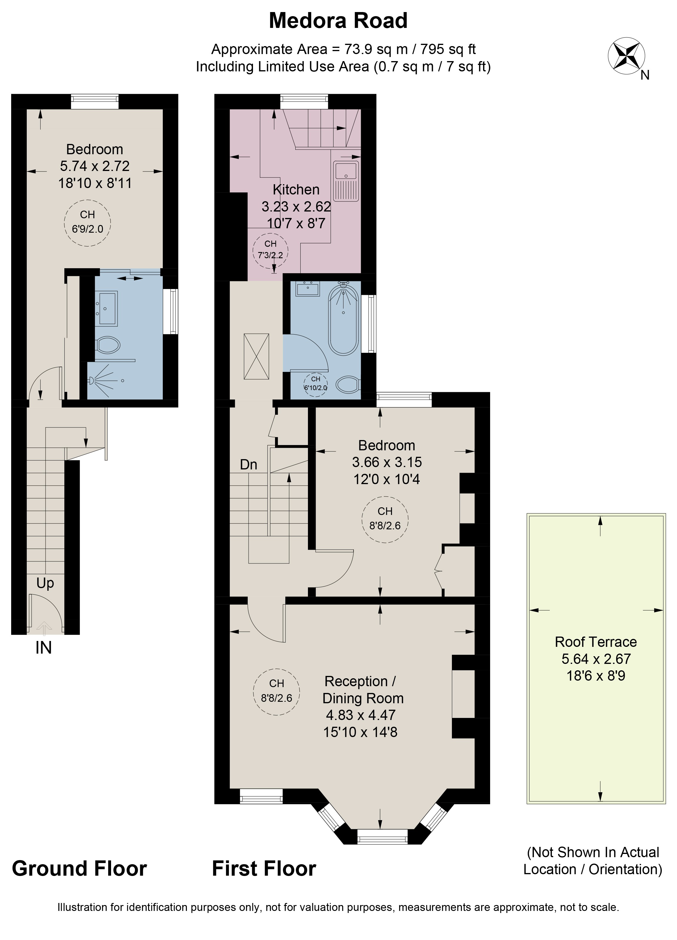 Top Floor Flat, 30, Medora Road, London floorplan