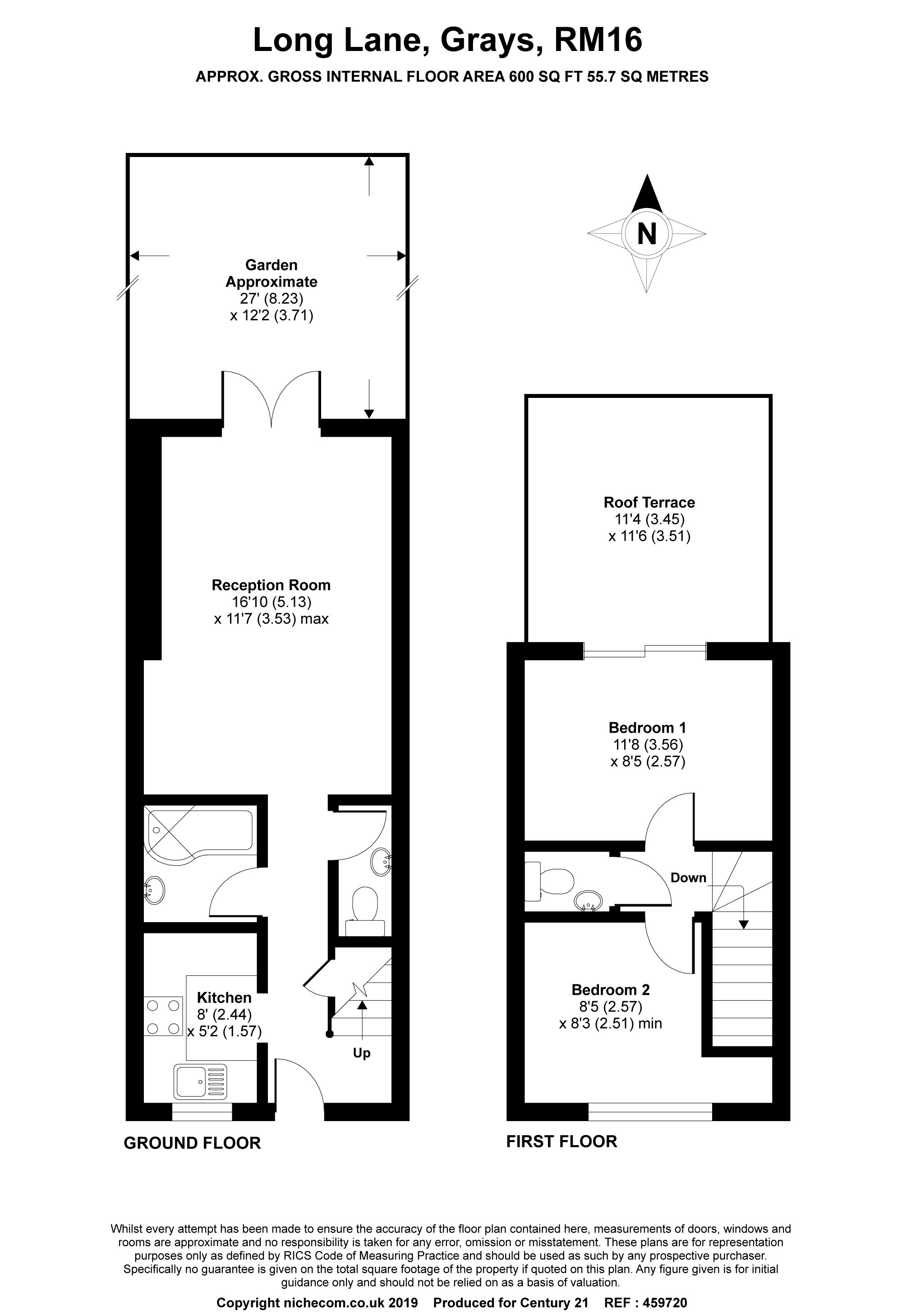 2 Bedrooms Terraced house for sale in Long Lane, Grays RM16