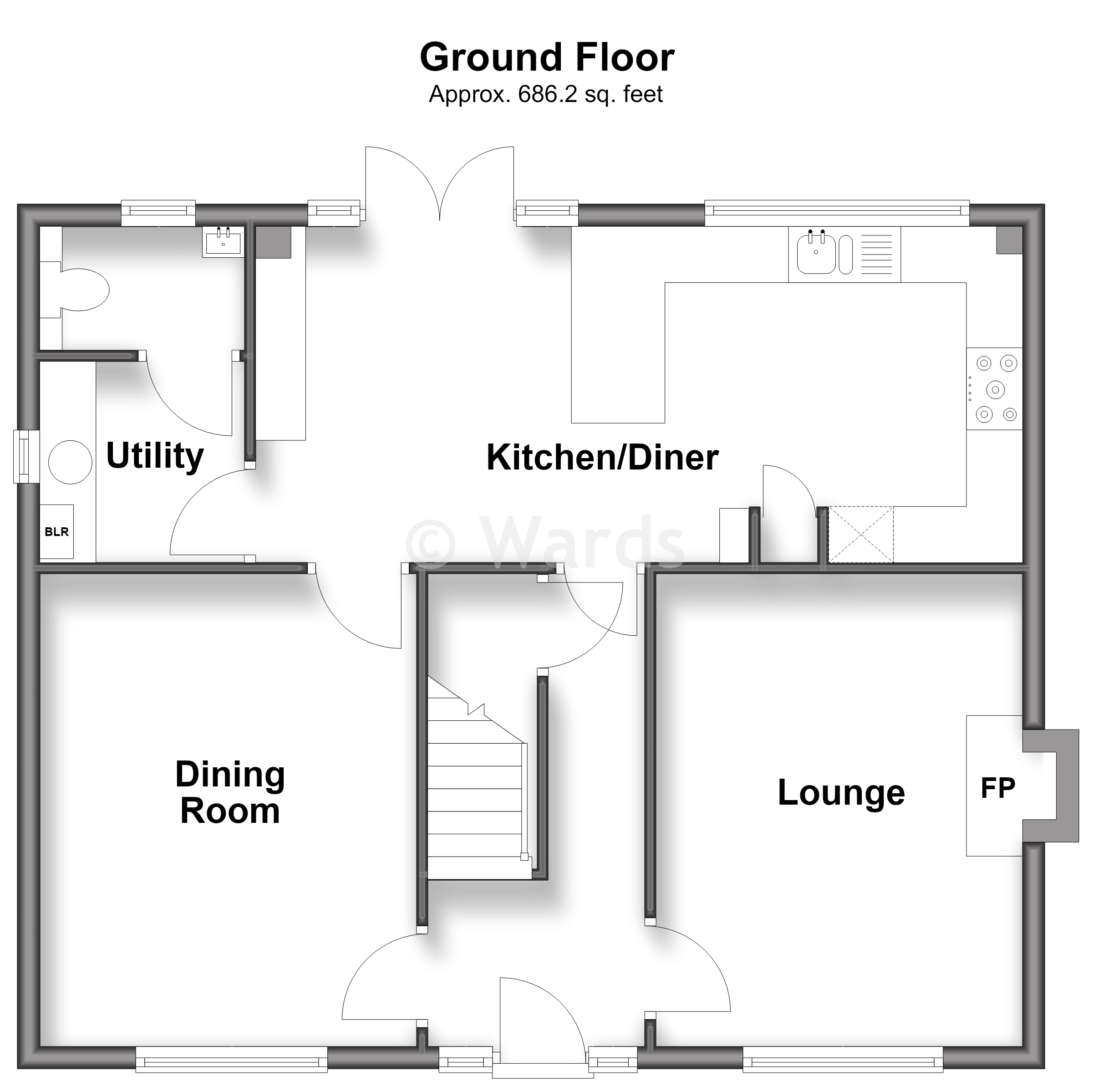 8, Penny Close, Maidstone floorplan