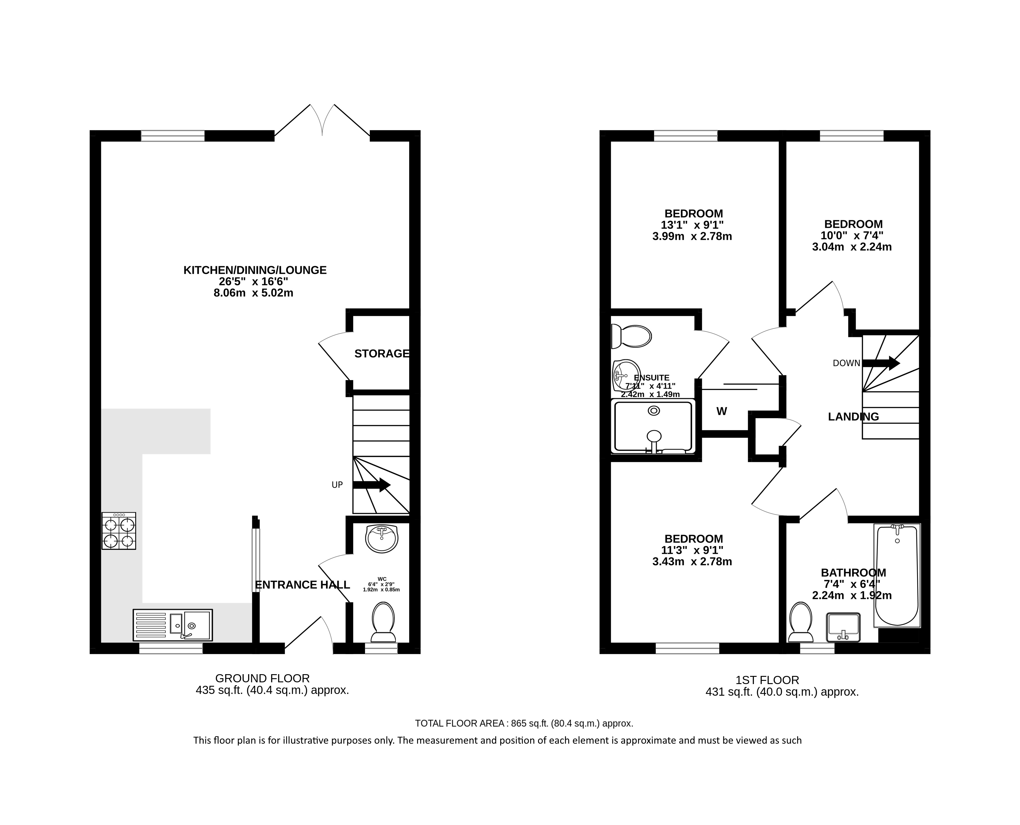 24, Lawrence Close, St. Albans floorplan