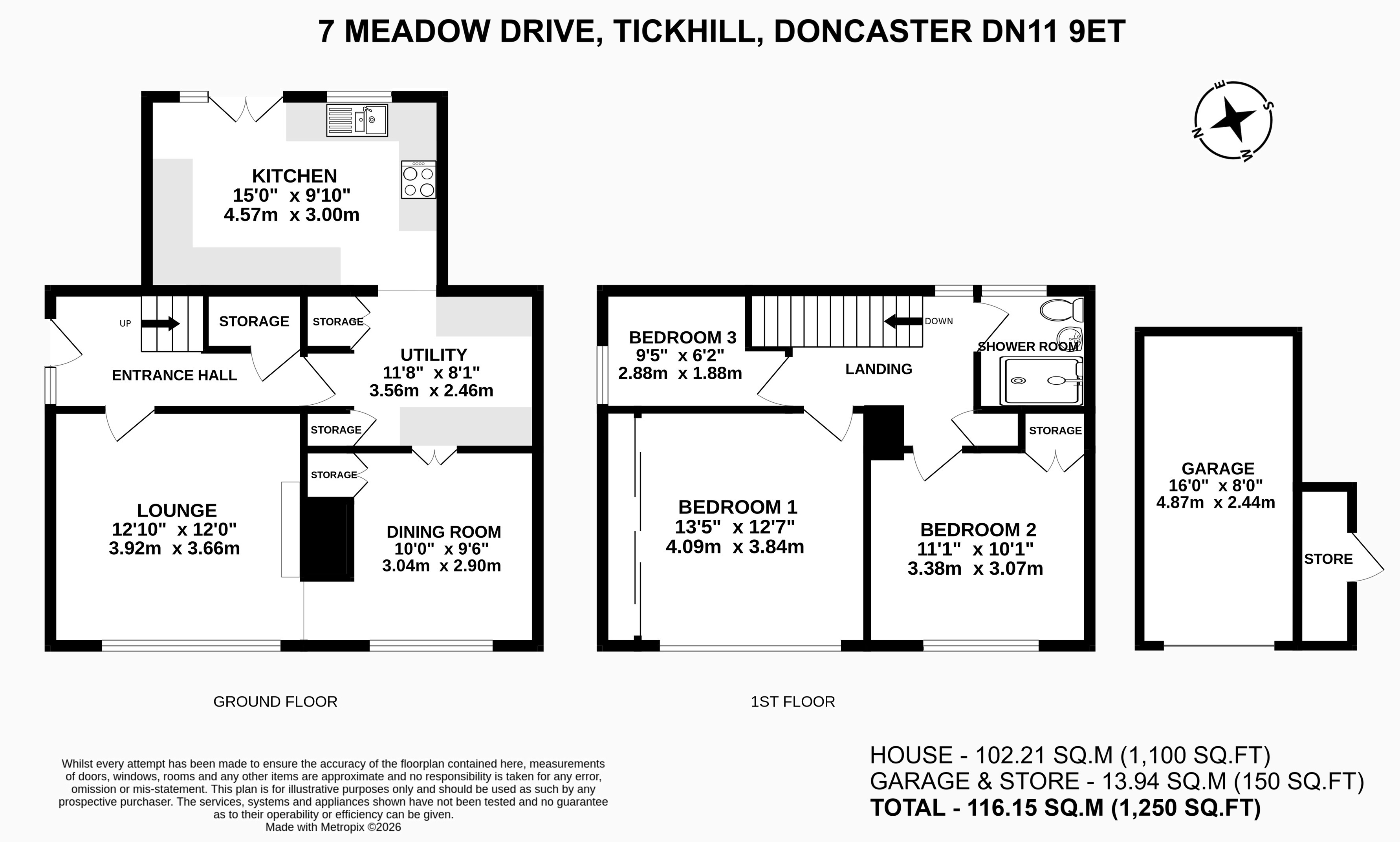 7, Meadow Drive, Doncaster floorplan