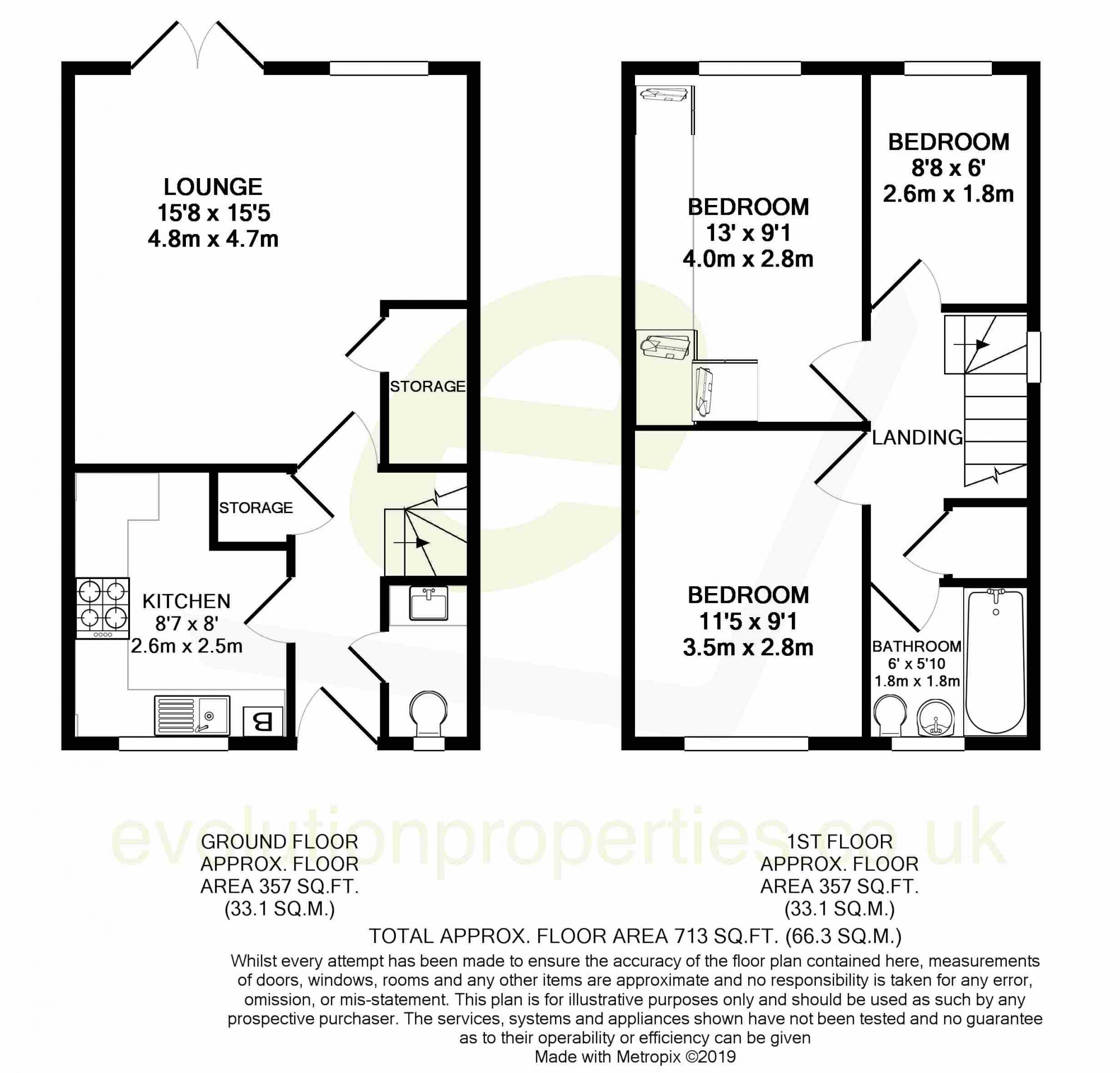 Hill Rise, Ashford floorplan