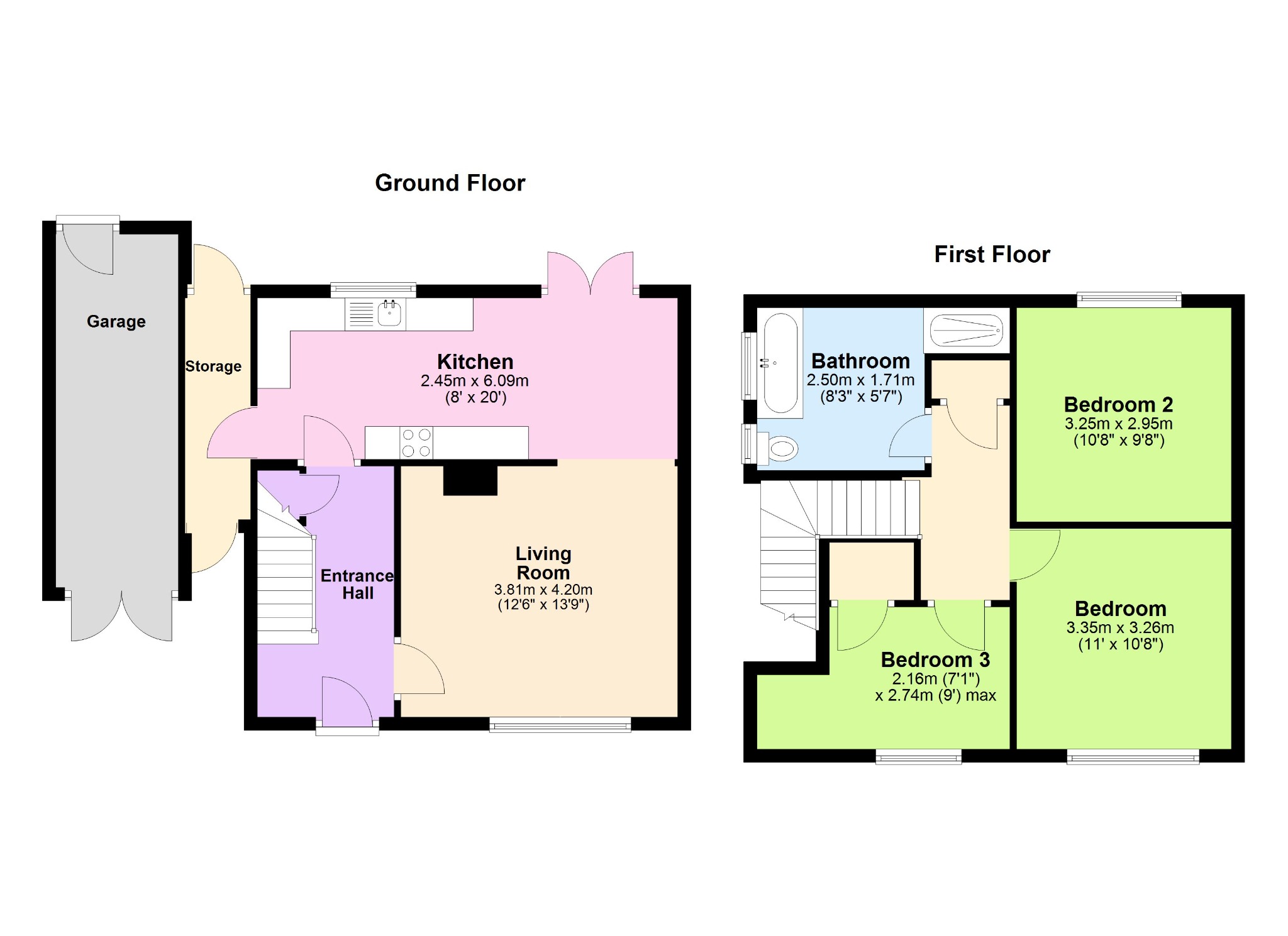 7 Croft Way, Weedon, Northamptonshire floorplan