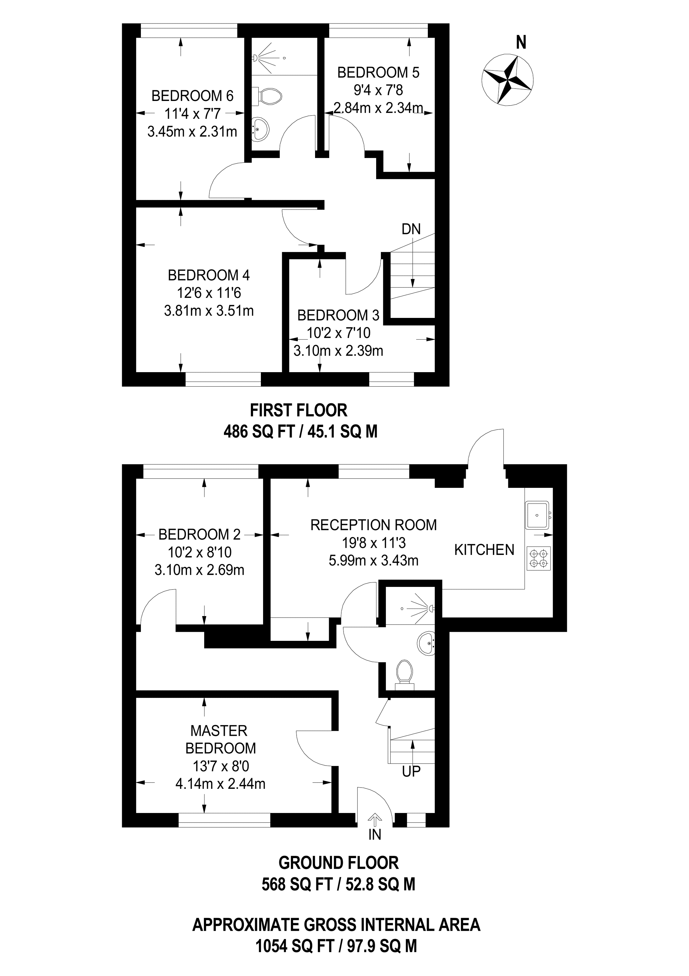 6 Bedrooms Semi-detached house to rent in Cobbett Road, Guildford GU2