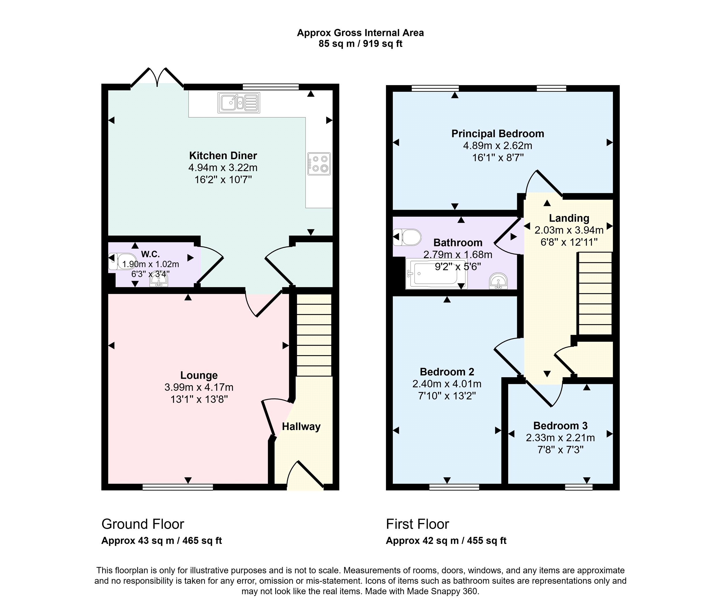 3 Terras Hwigen,, Respryn Road, Cornwall floorplan