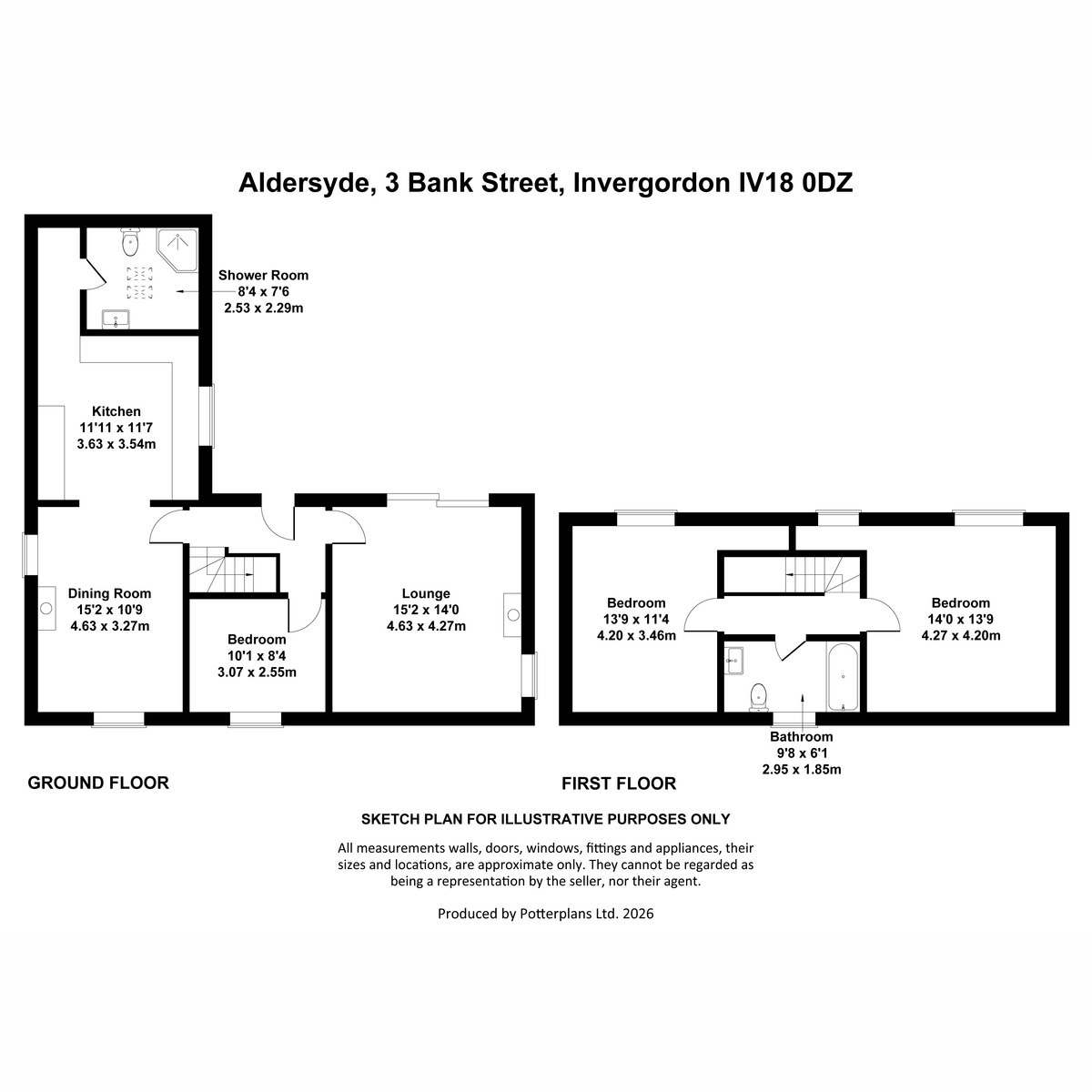 Aldersyde, 3 Bank Street, Invergordon floorplan