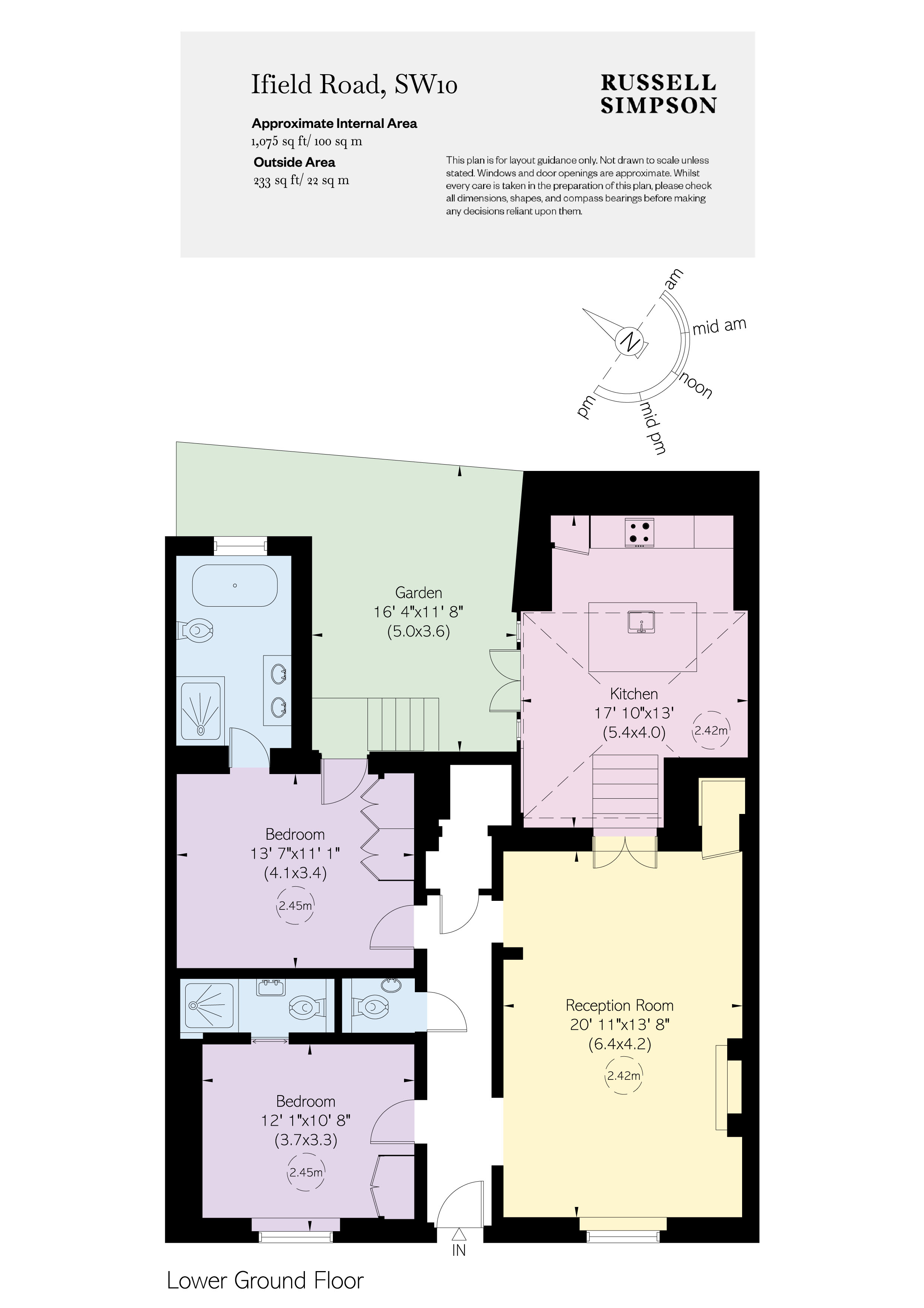 Lower Ground, 5, Ifield Road, Chelsea floorplan