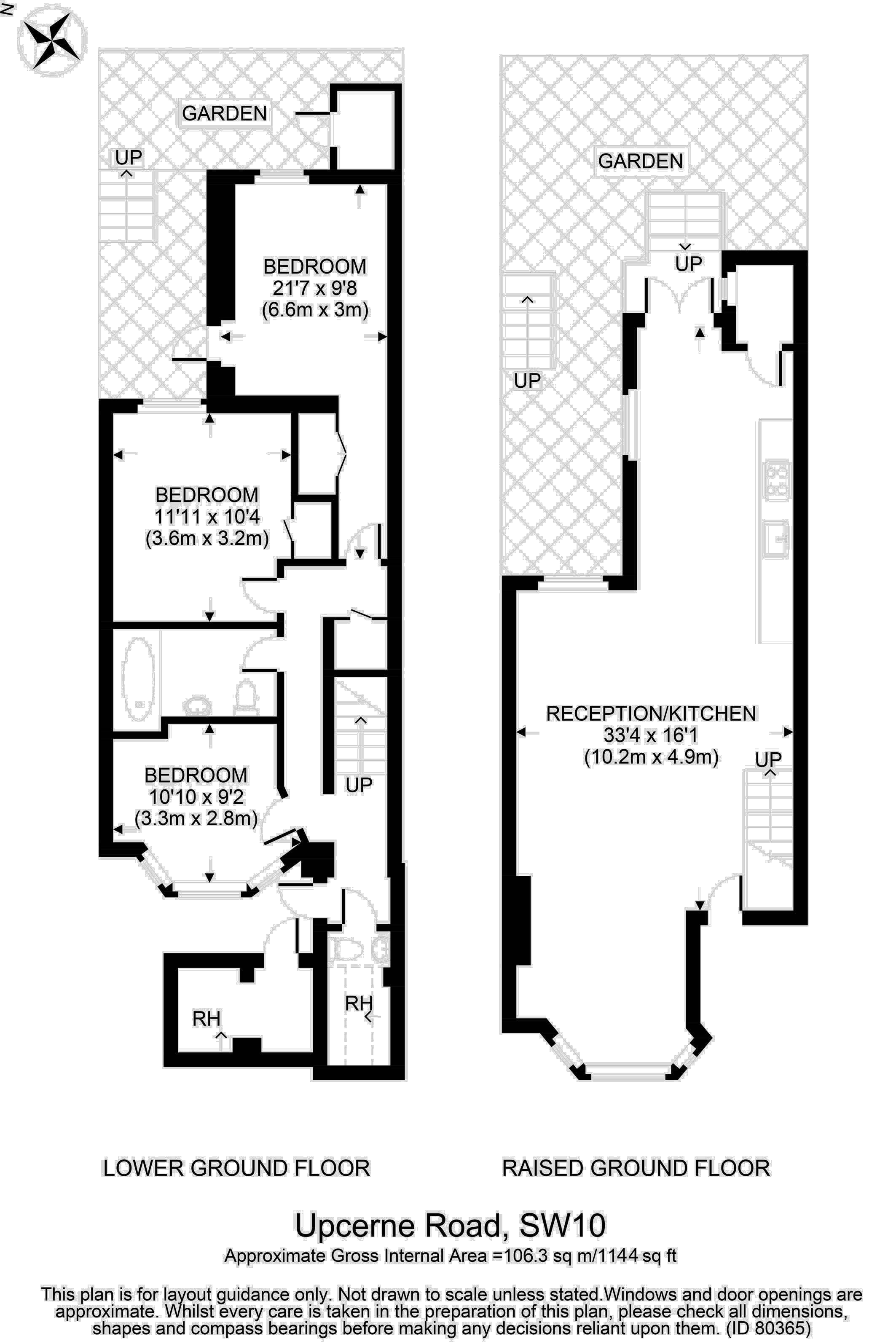 45a, Upcerne Road, London floorplan