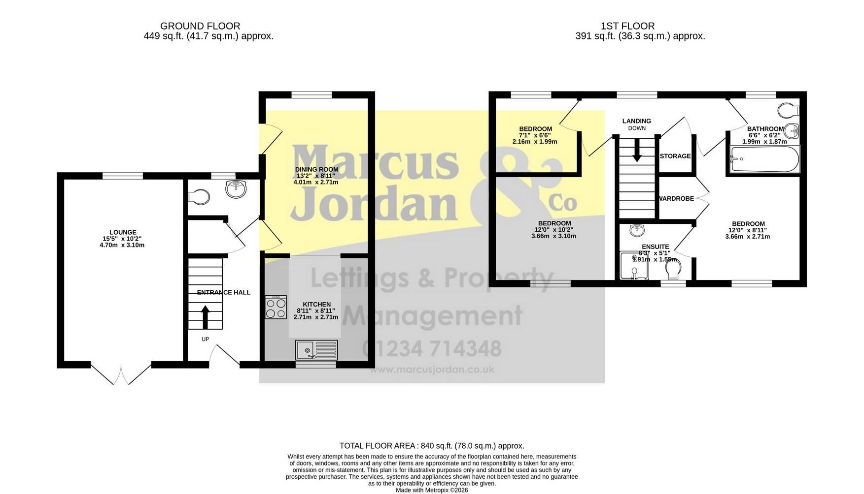 28, Wagstaff Way, Olney floorplan