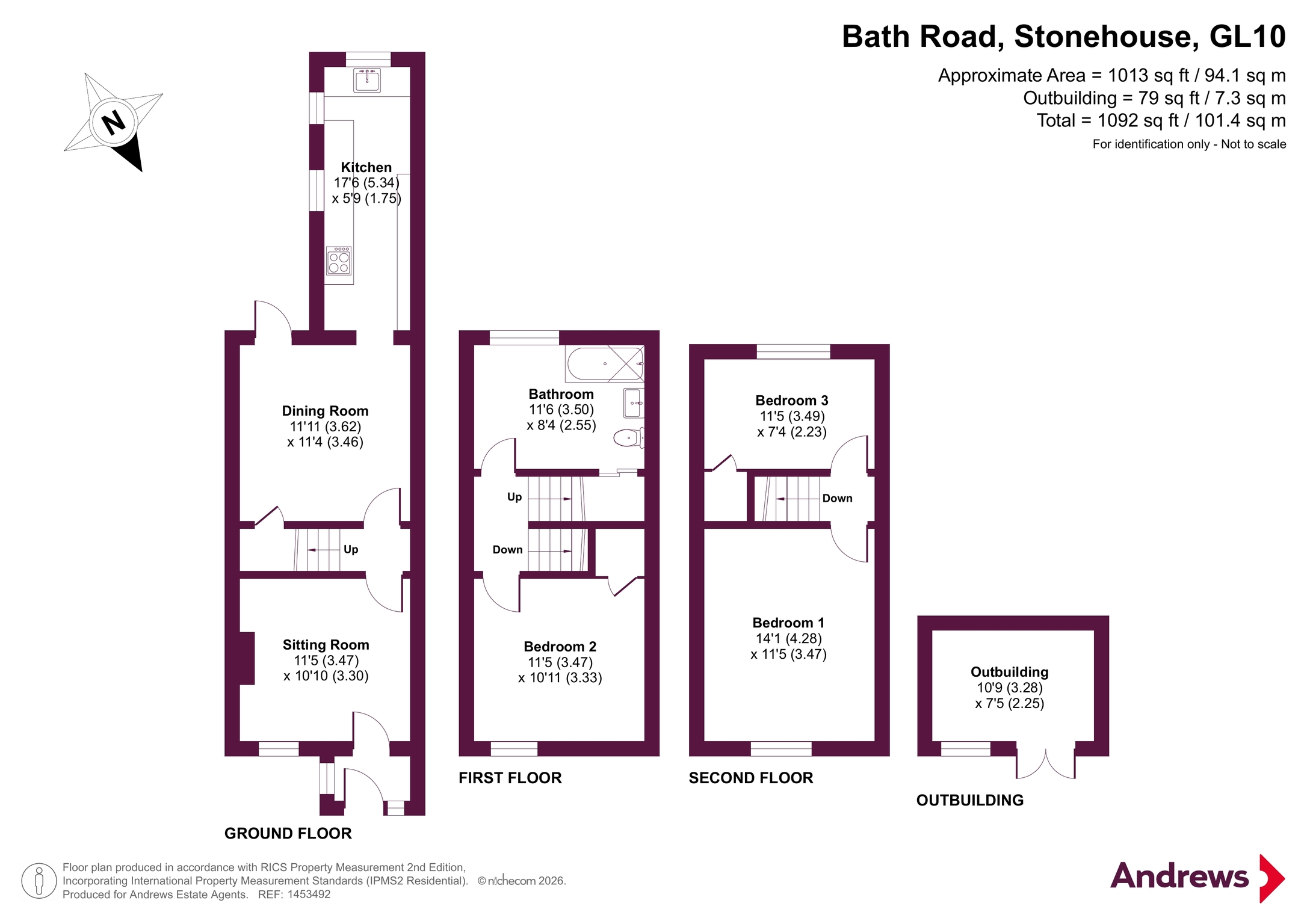 Chez Moi,, Bath Road, Stonehouse floorplan