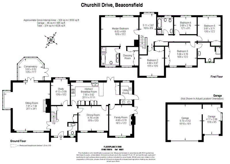 5 Bedrooms Detached house for sale in Churchill Drive, Knotty Green, Beaconsfield, Buckinghamshire HP9