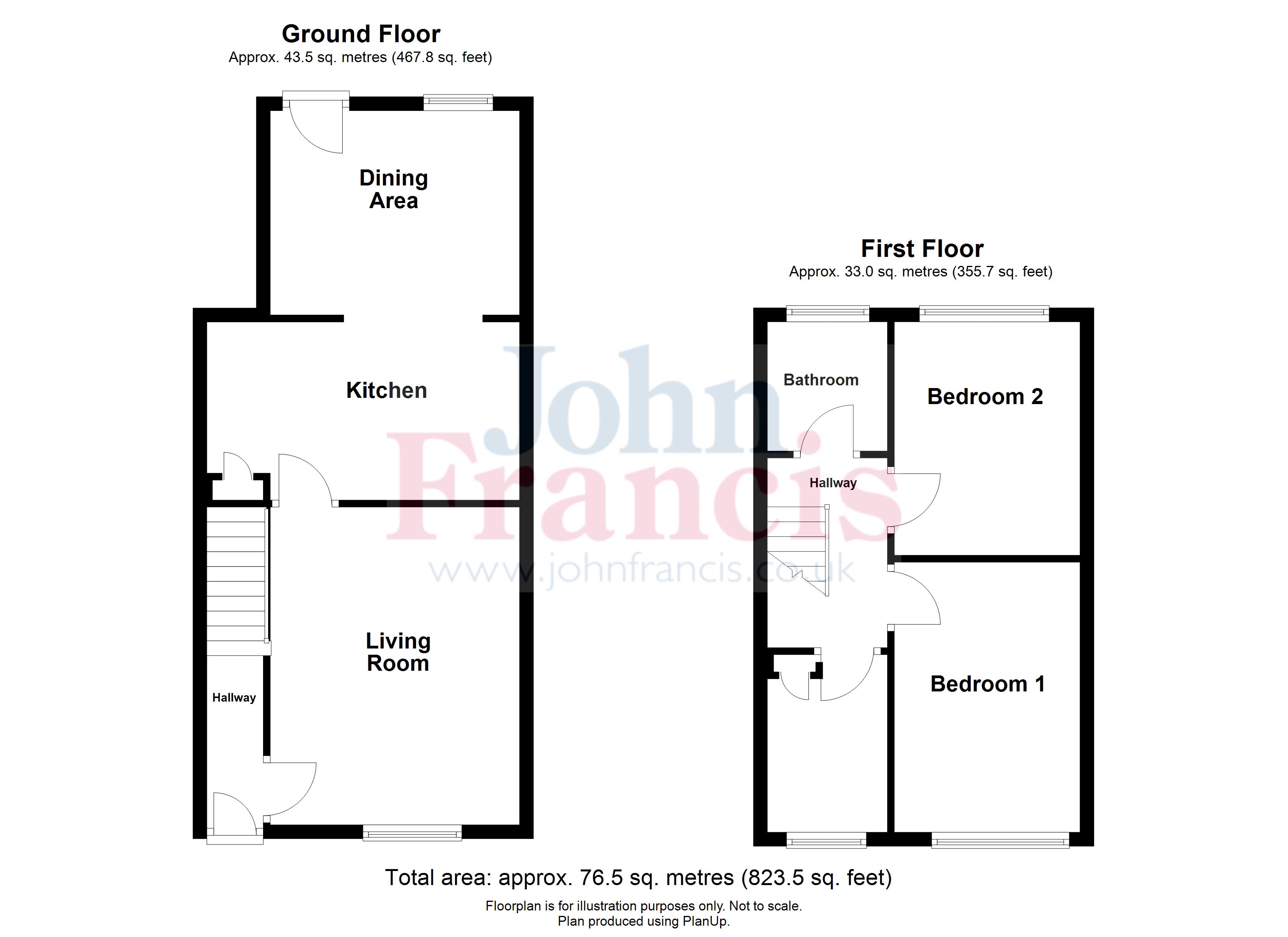 3, Millfield, Carmarthenshire floorplan