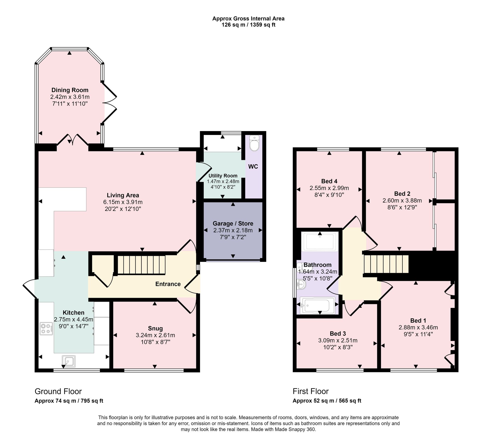 19 The Timbers, Fareham floorplan