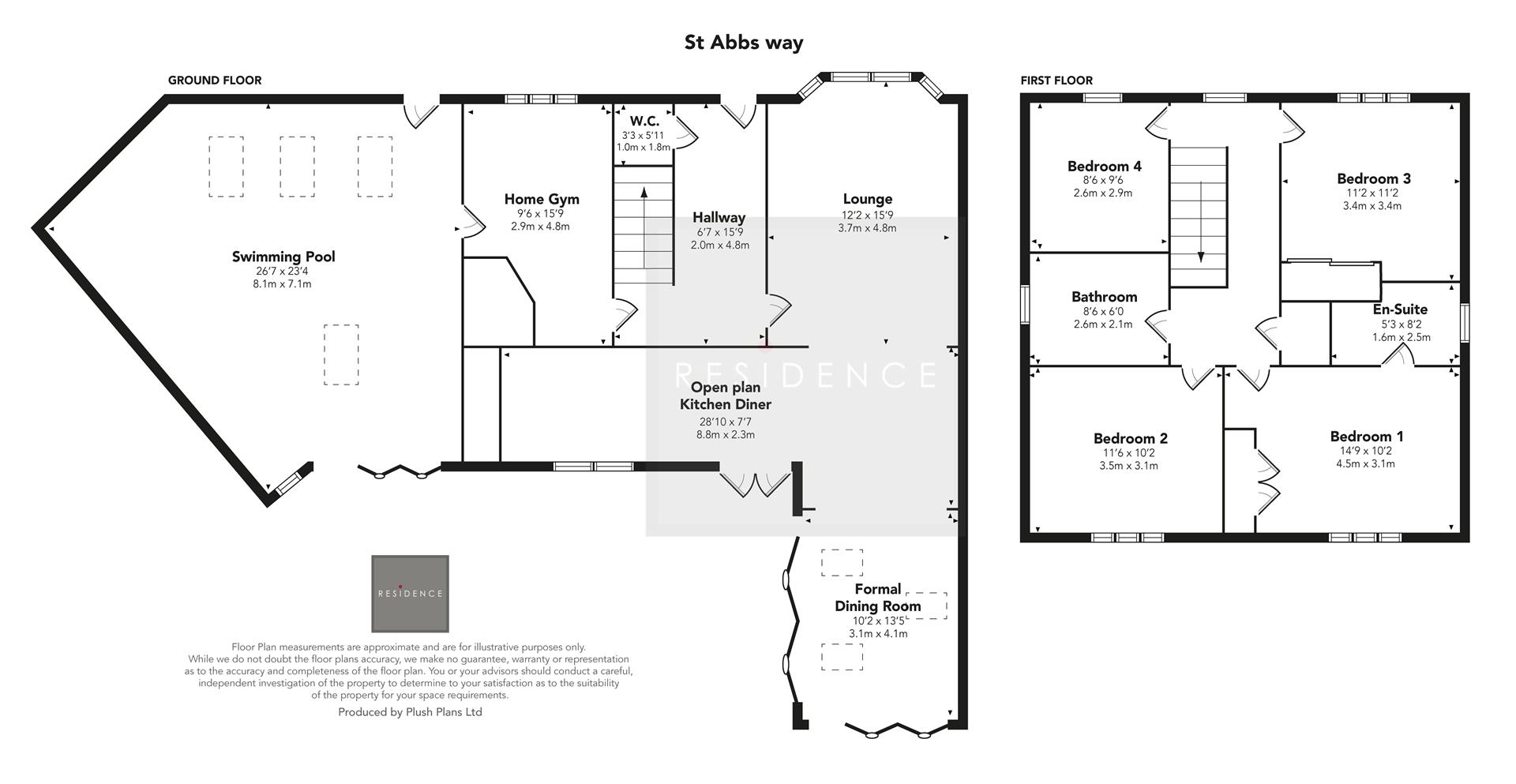 17, St. Abbs Way, Airdrie floorplan