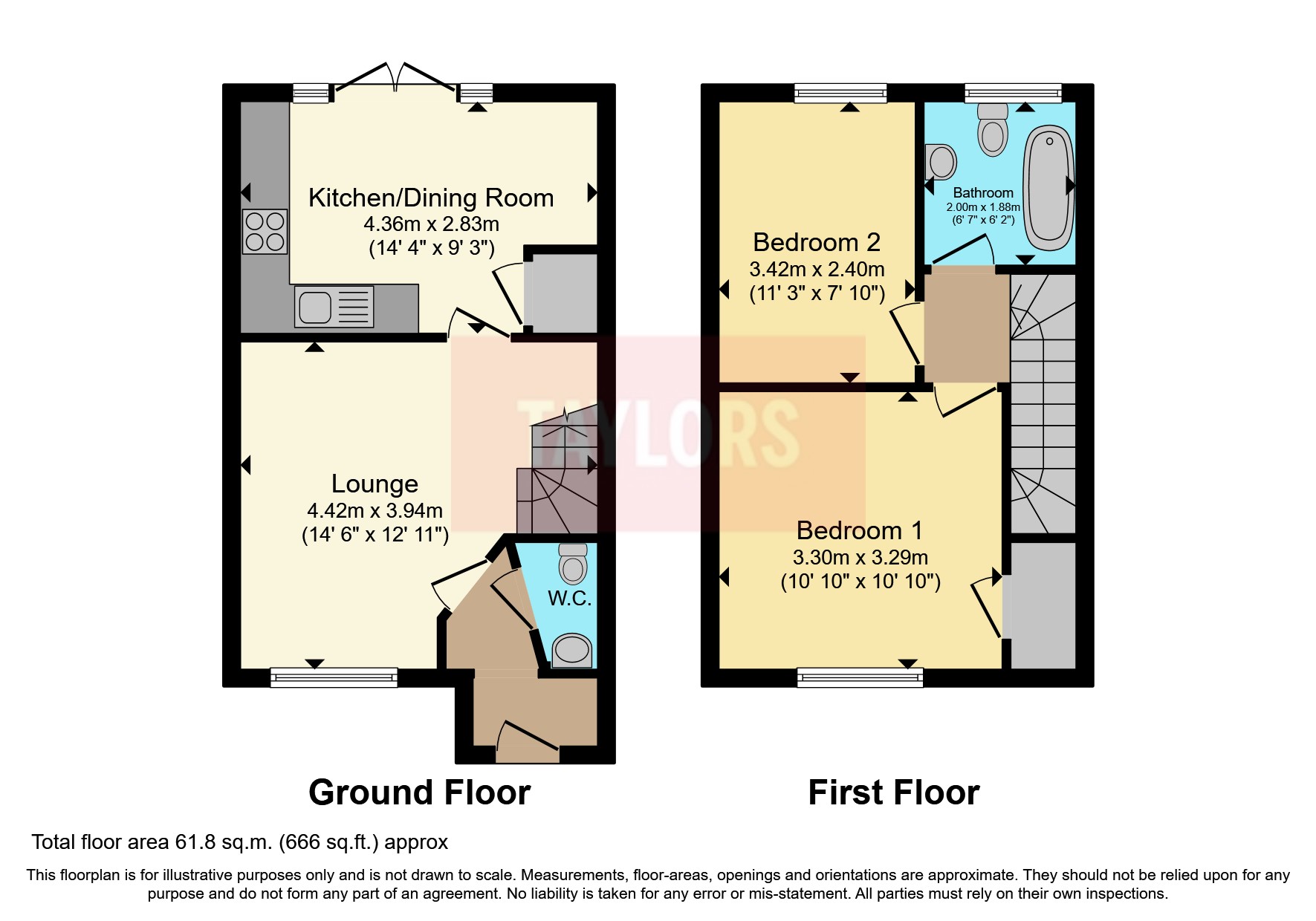 Foxwhelp Way, Quedgeley, Gloucester GL2, 2 bedroom terraced house for