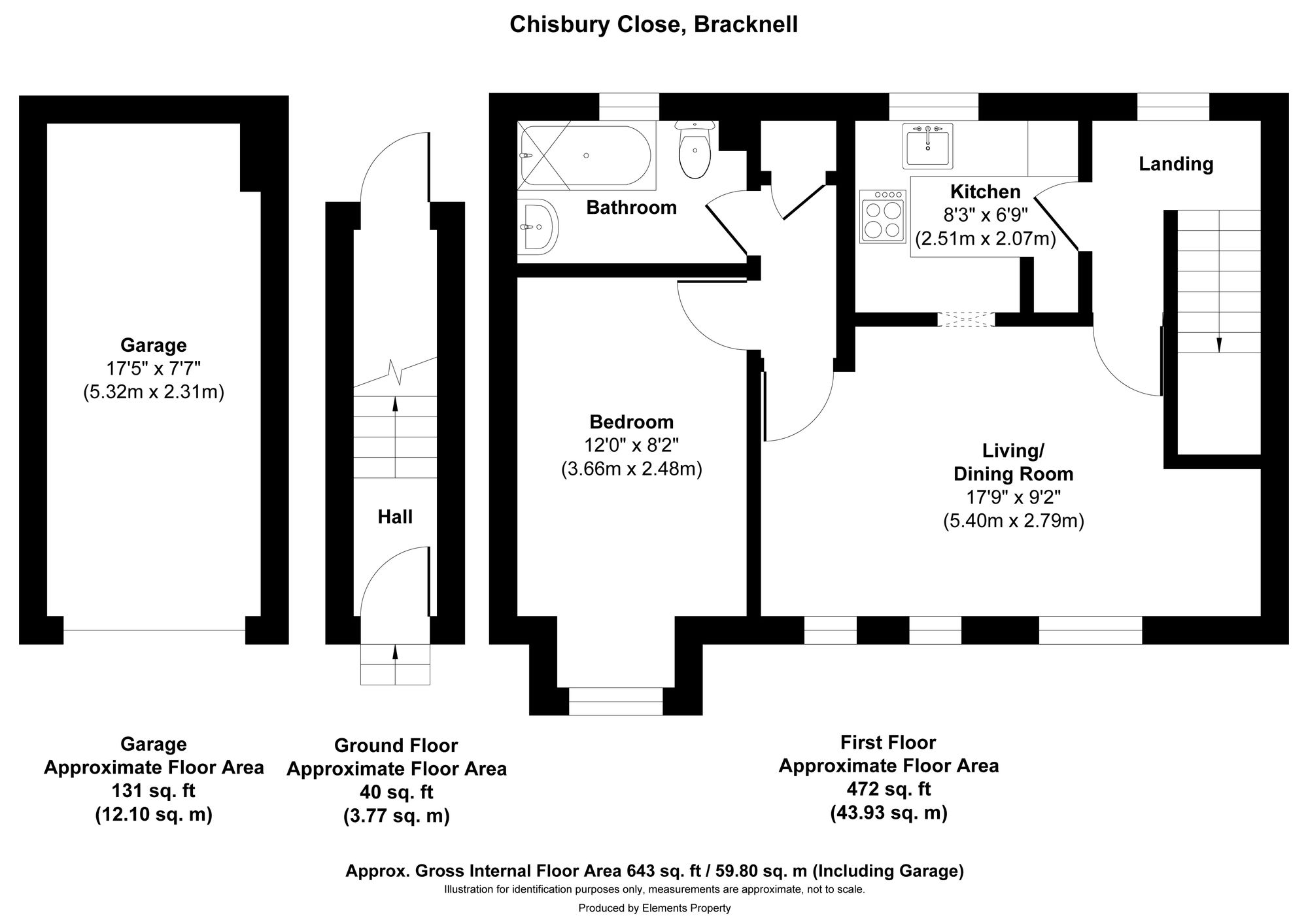 83 Chisbury Close, Bracknell floorplan