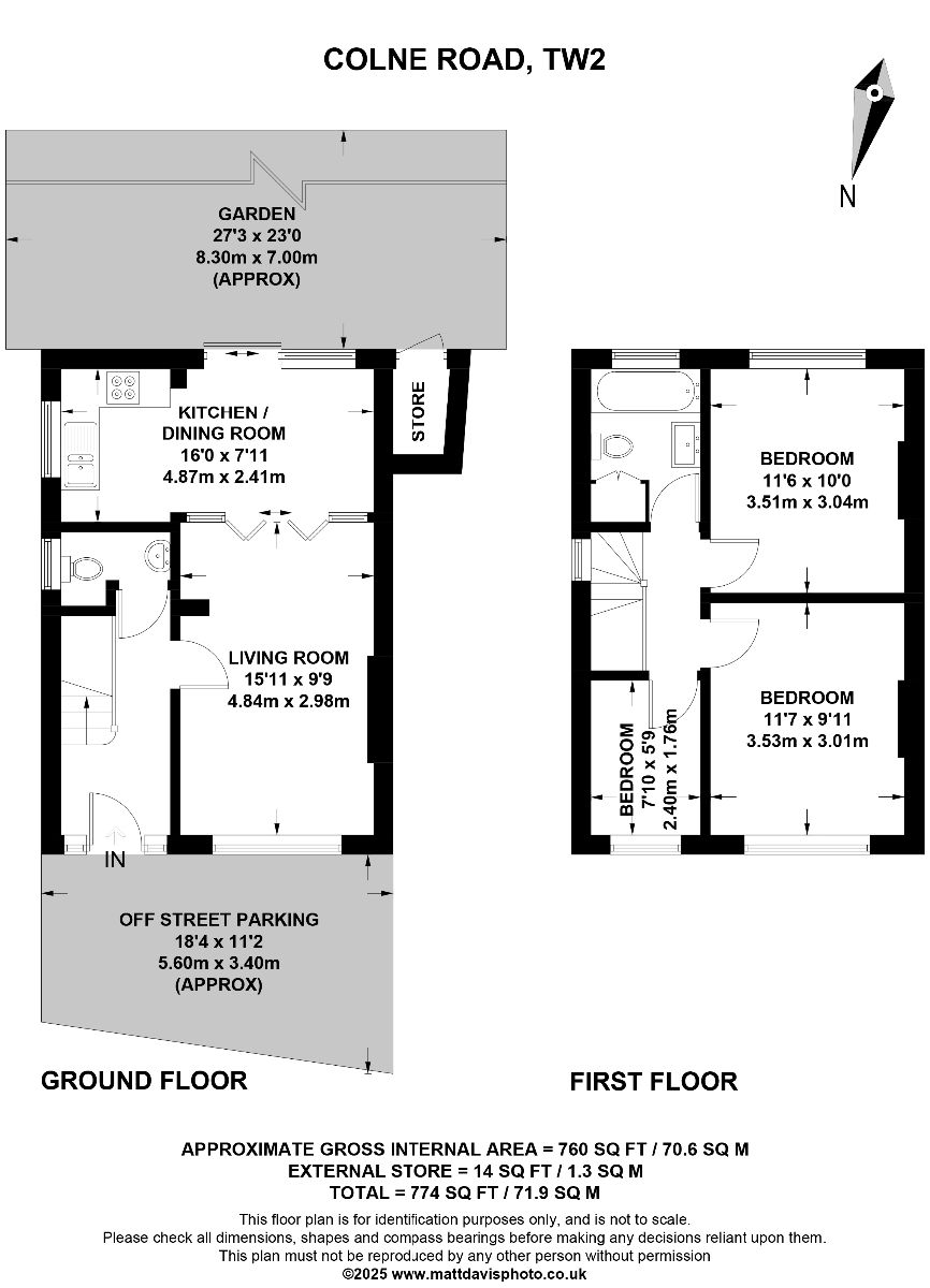 129 Colne Road, Twickenham floorplan