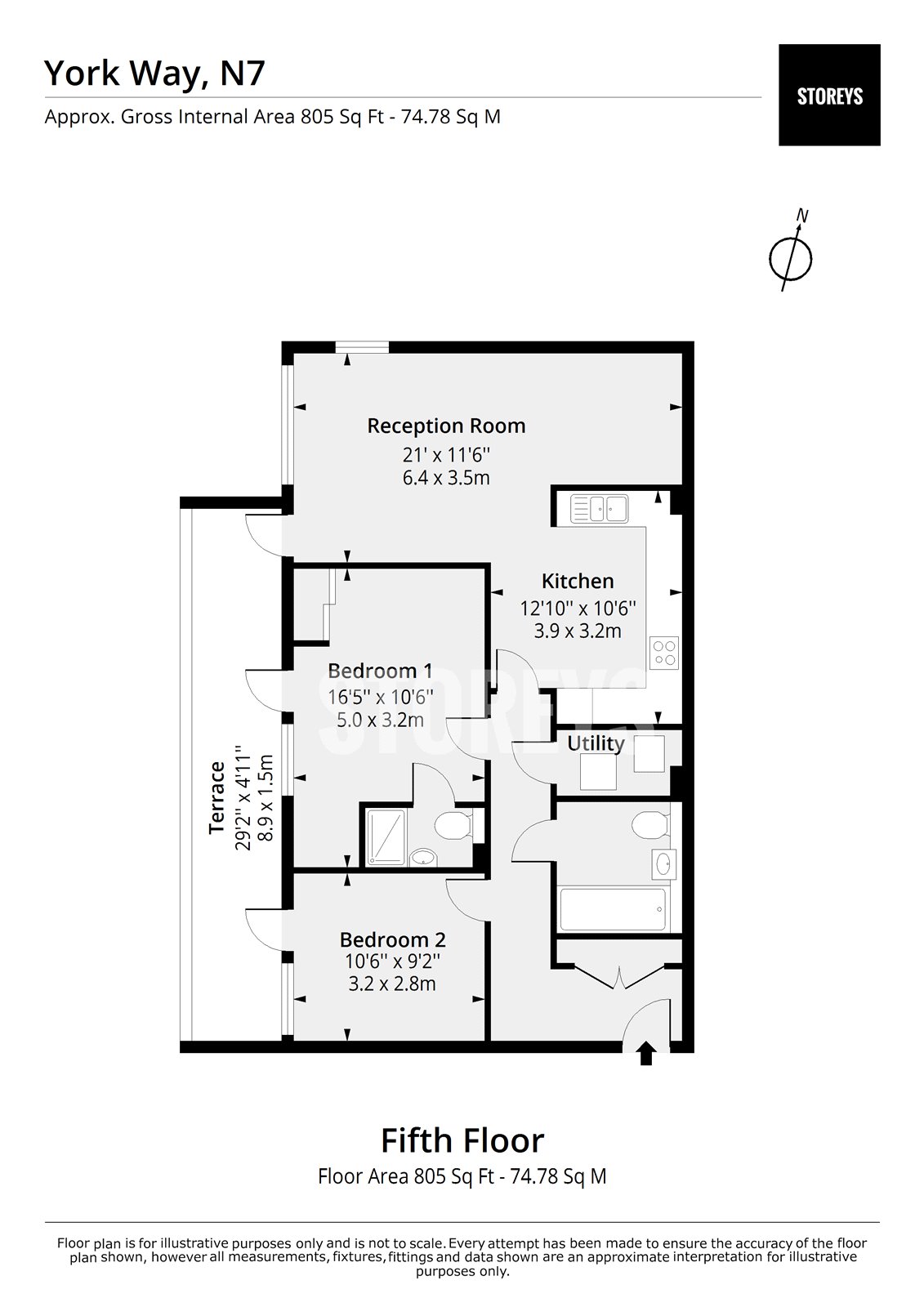 York Way, Kings Cross, London N7, 2 bedroom flat to rent 61300334 PrimeLocation