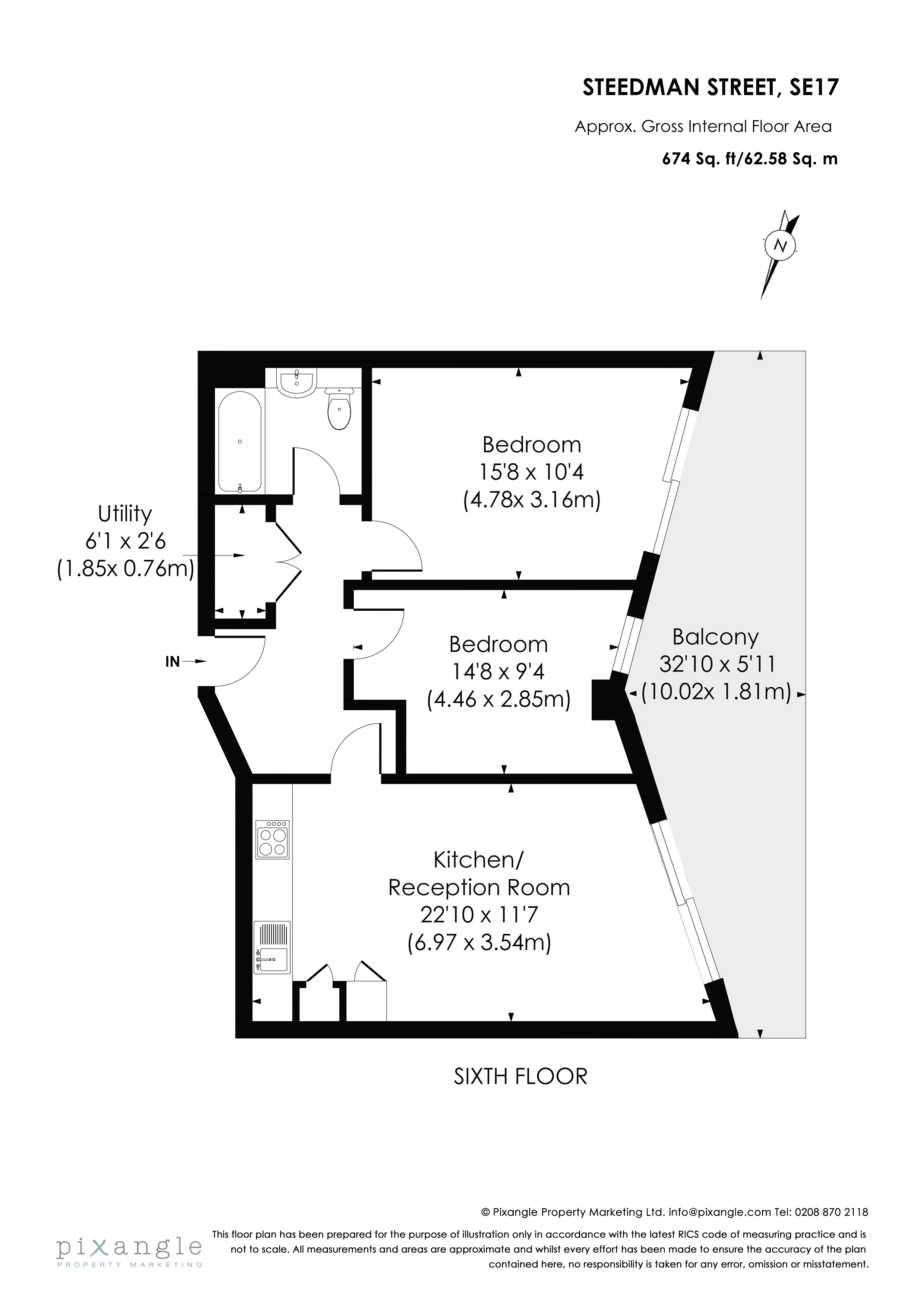 Steedman Street, London floorplan