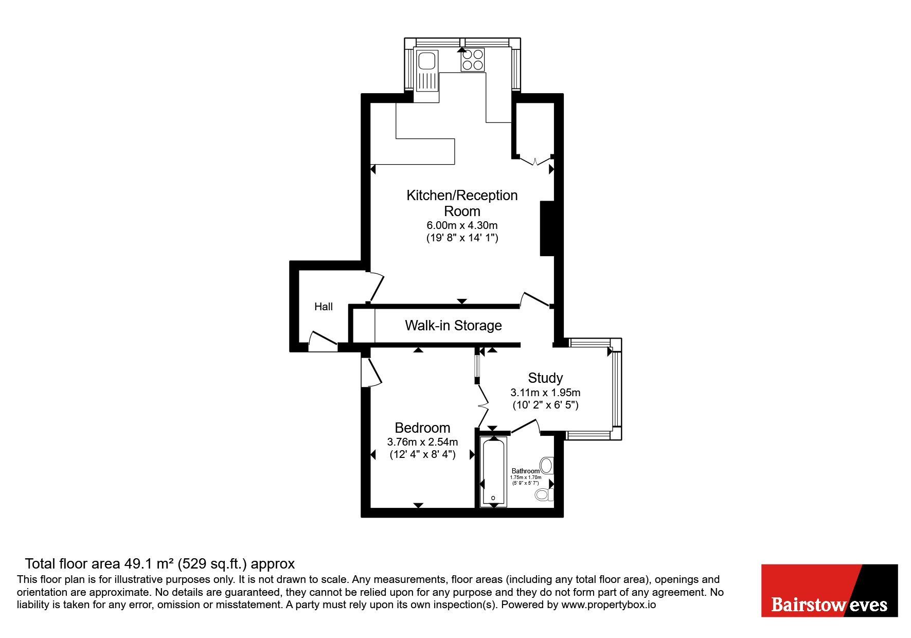 Flat 4, 14, Campden Road, Surrey floorplan