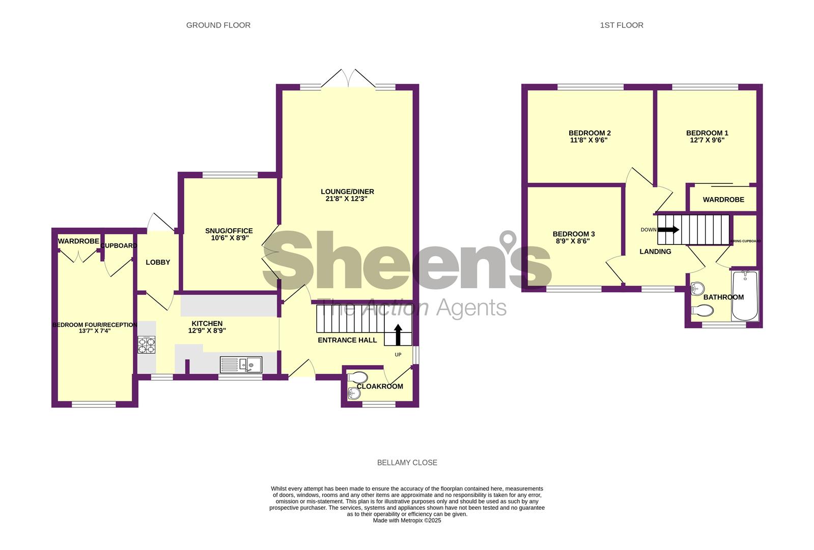 8, Bellamy Close, Kirby Cross floorplan