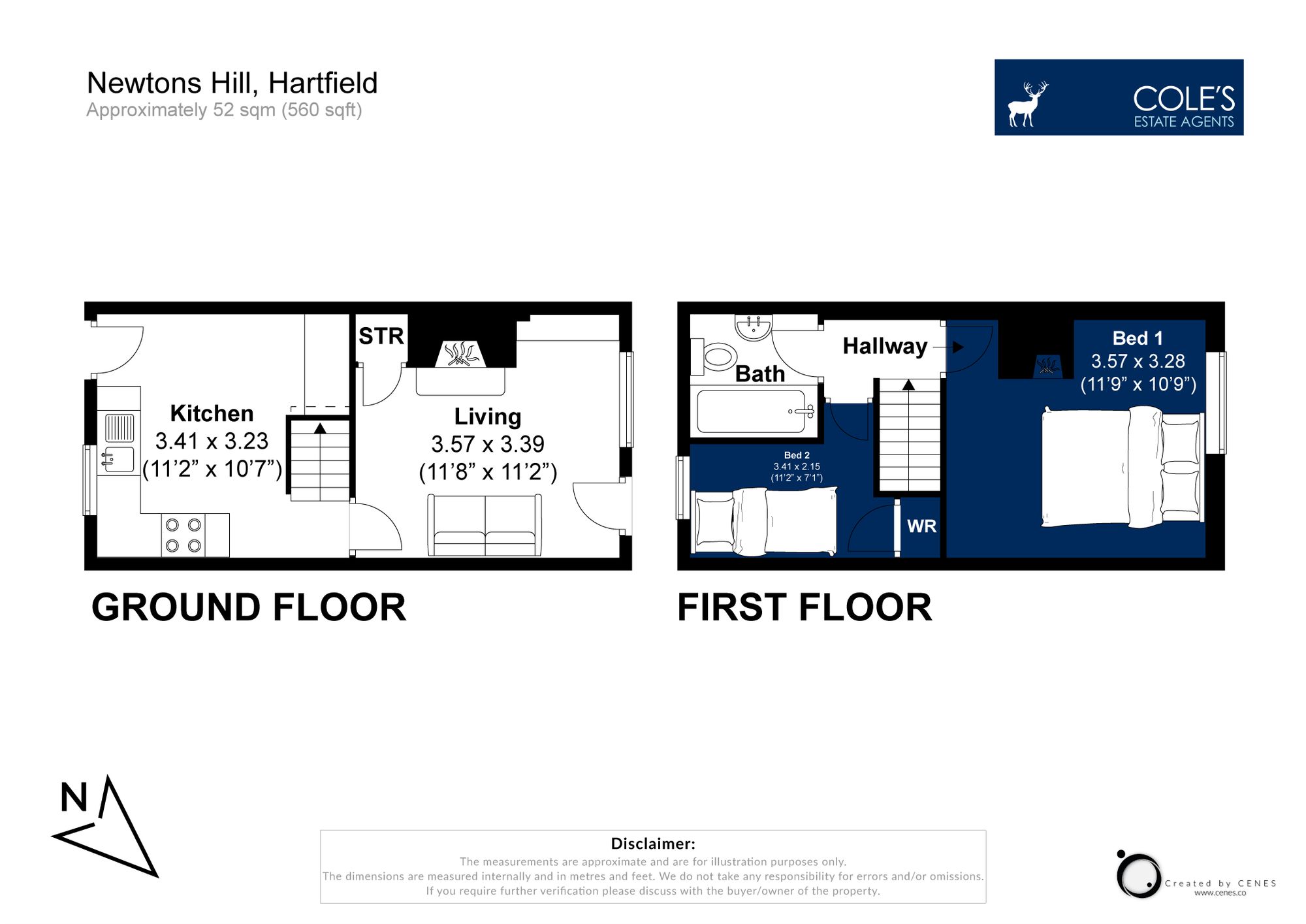 Victoria Cottage Newtons Hill, Hartfield floorplan