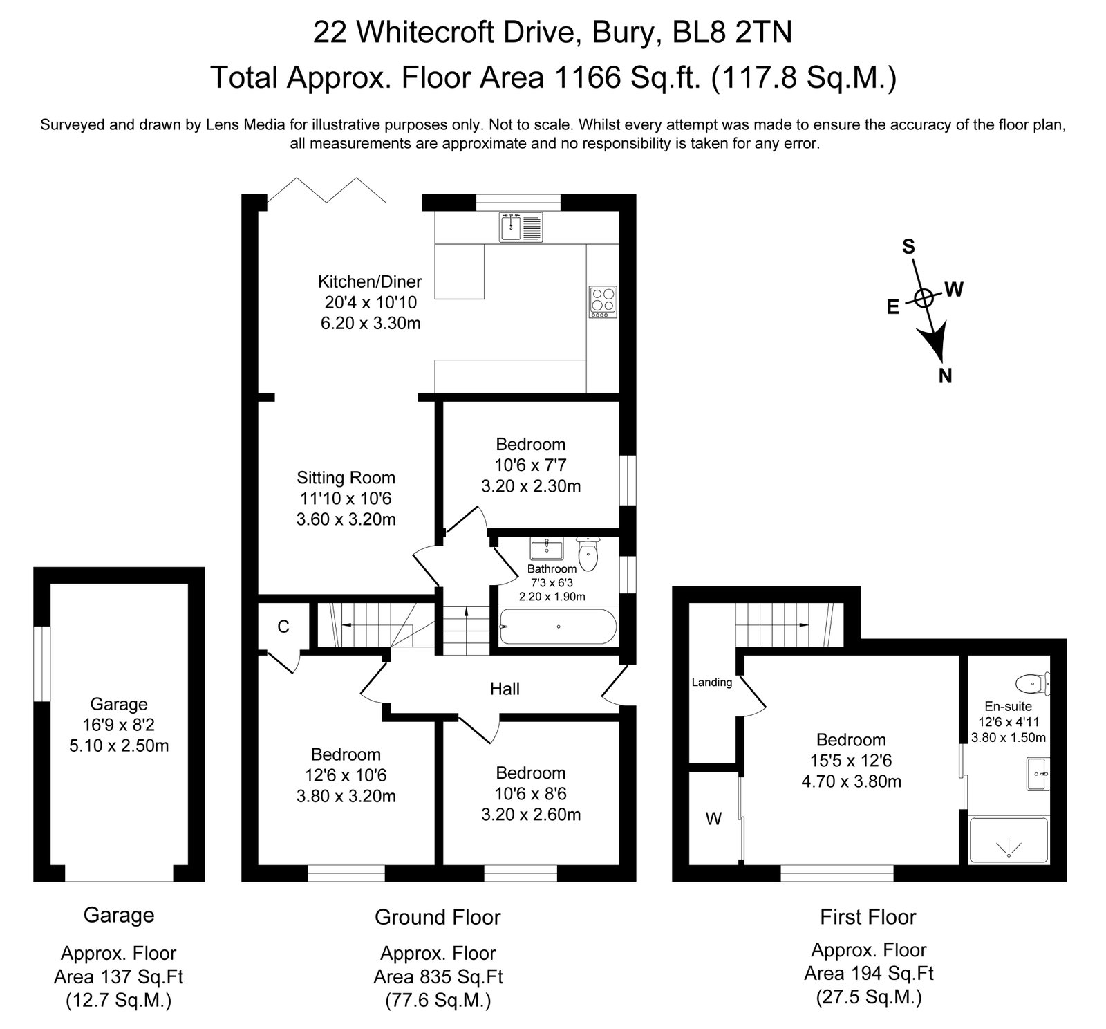 22, Whitecroft Drive, Bury floorplan