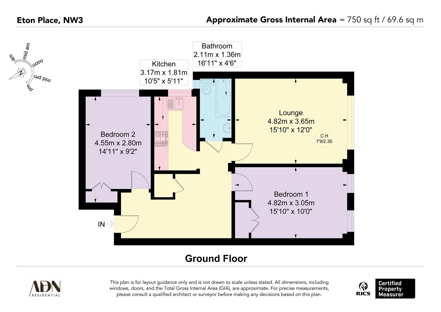 8 Eton Place, Eton College Road, London floorplan