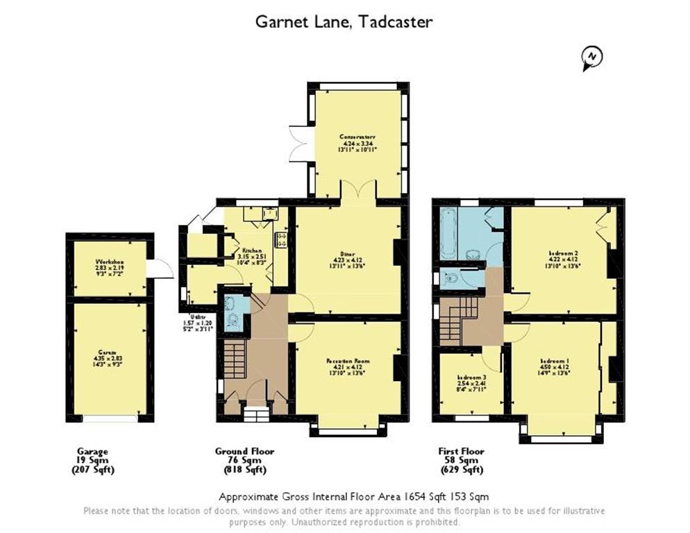 3 Bedrooms Semi-detached house for sale in Garnet Lane, Tadcaster LS24