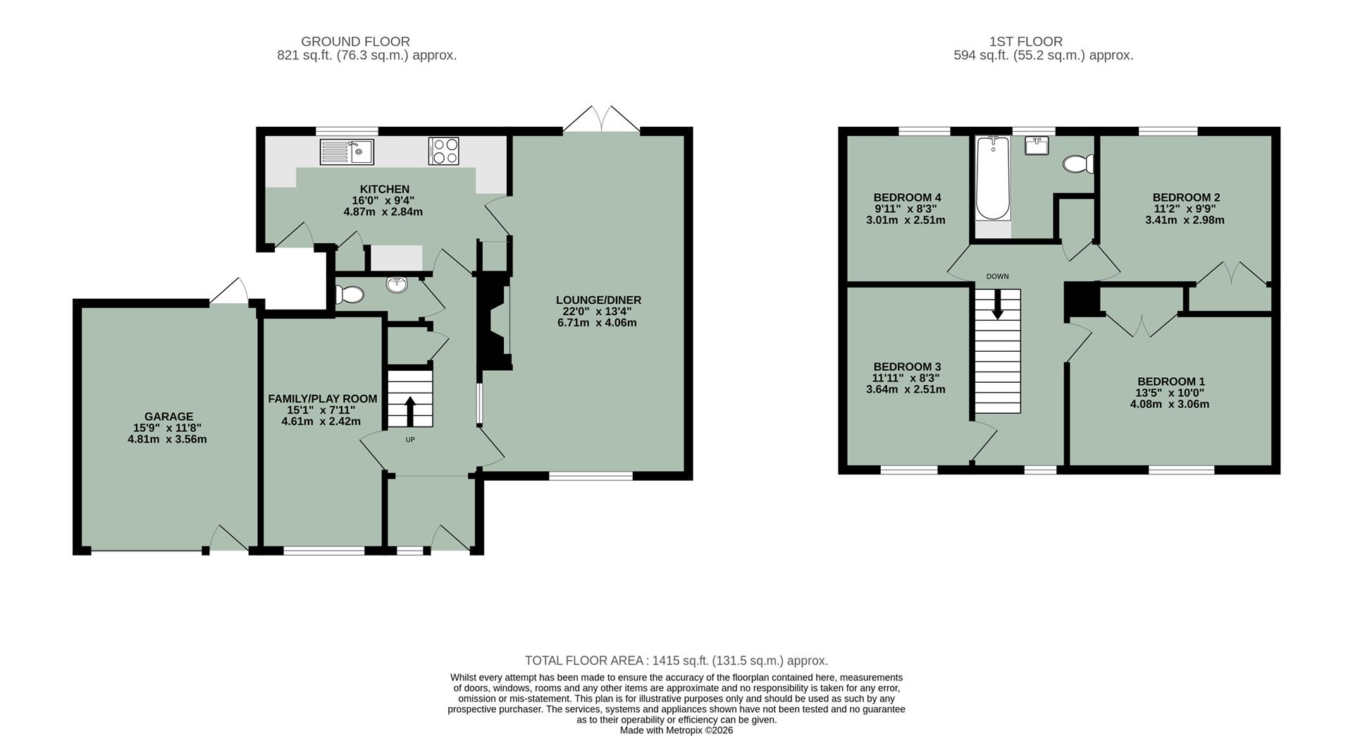 3, St. Leonards Close, Watlington floorplan