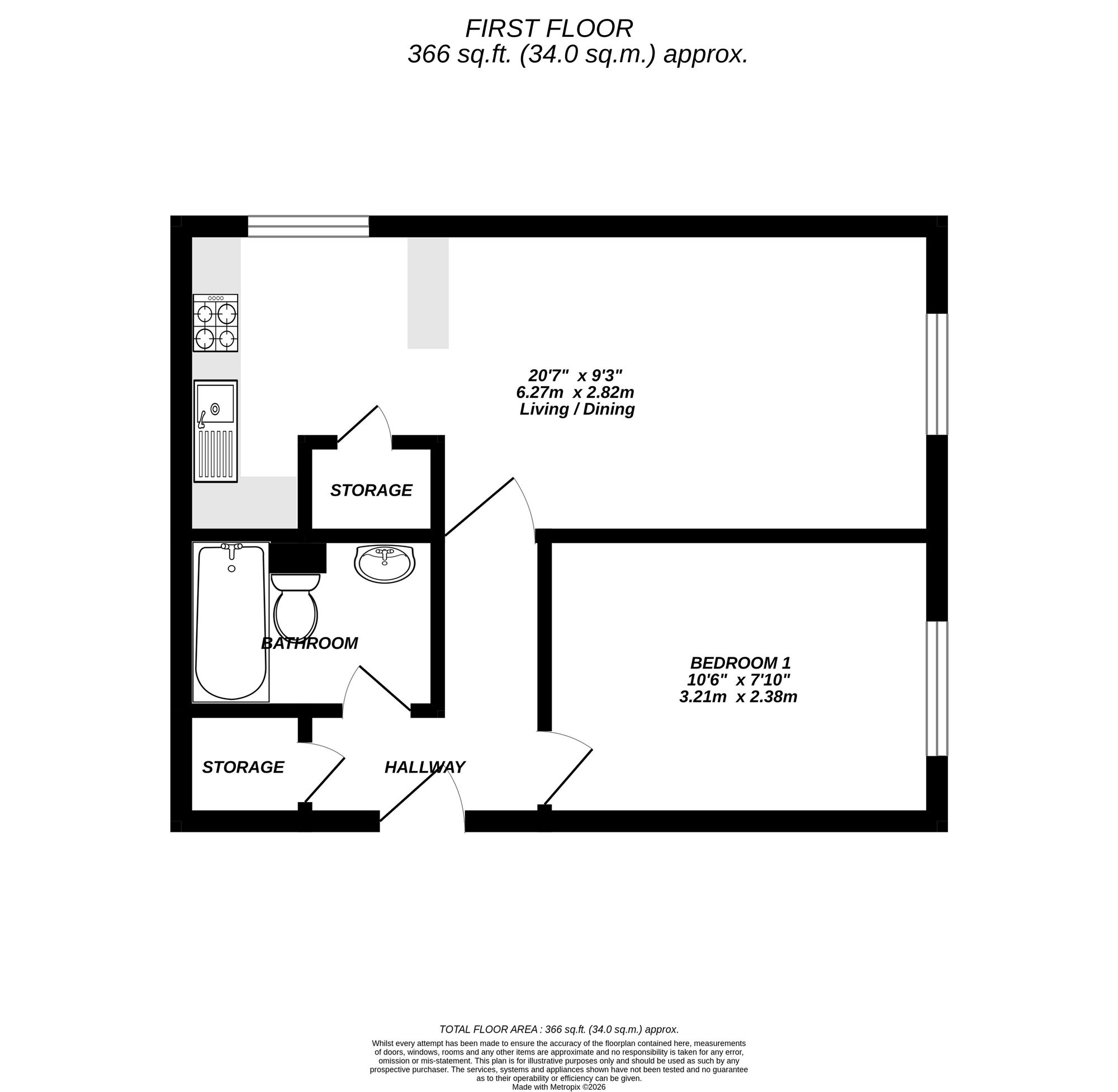 42 Bridgewater Court, Slough floorplan