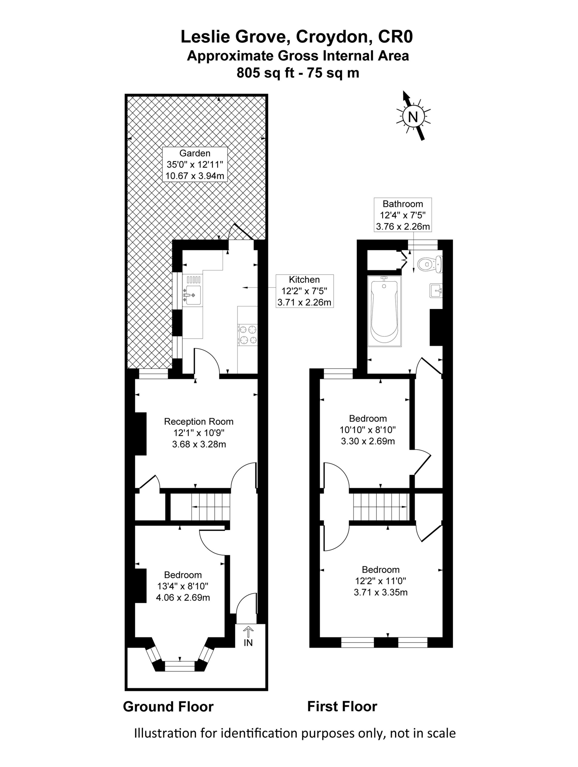 59, Leslie Grove, London floorplan