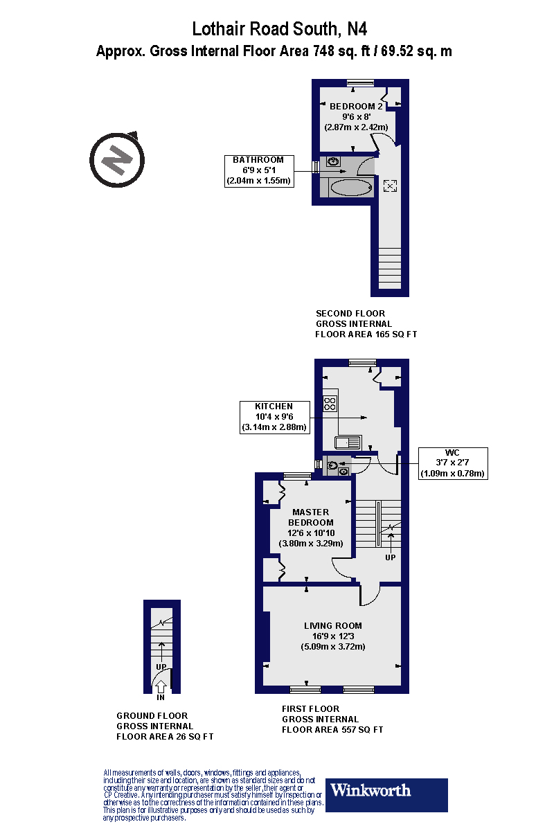 41B, Lothair Road South, London floorplan