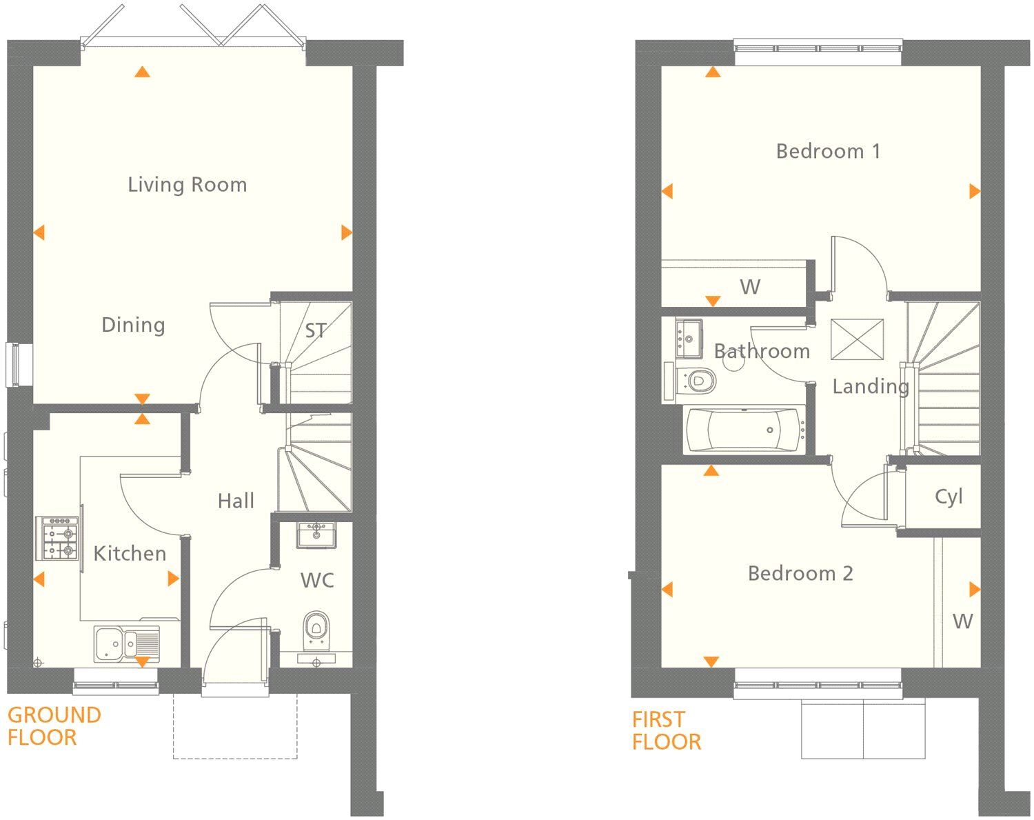 2 Bedrooms Semi-detached house for sale in St Georges Road, Badshot Lea, Farnham, Surrey GU9