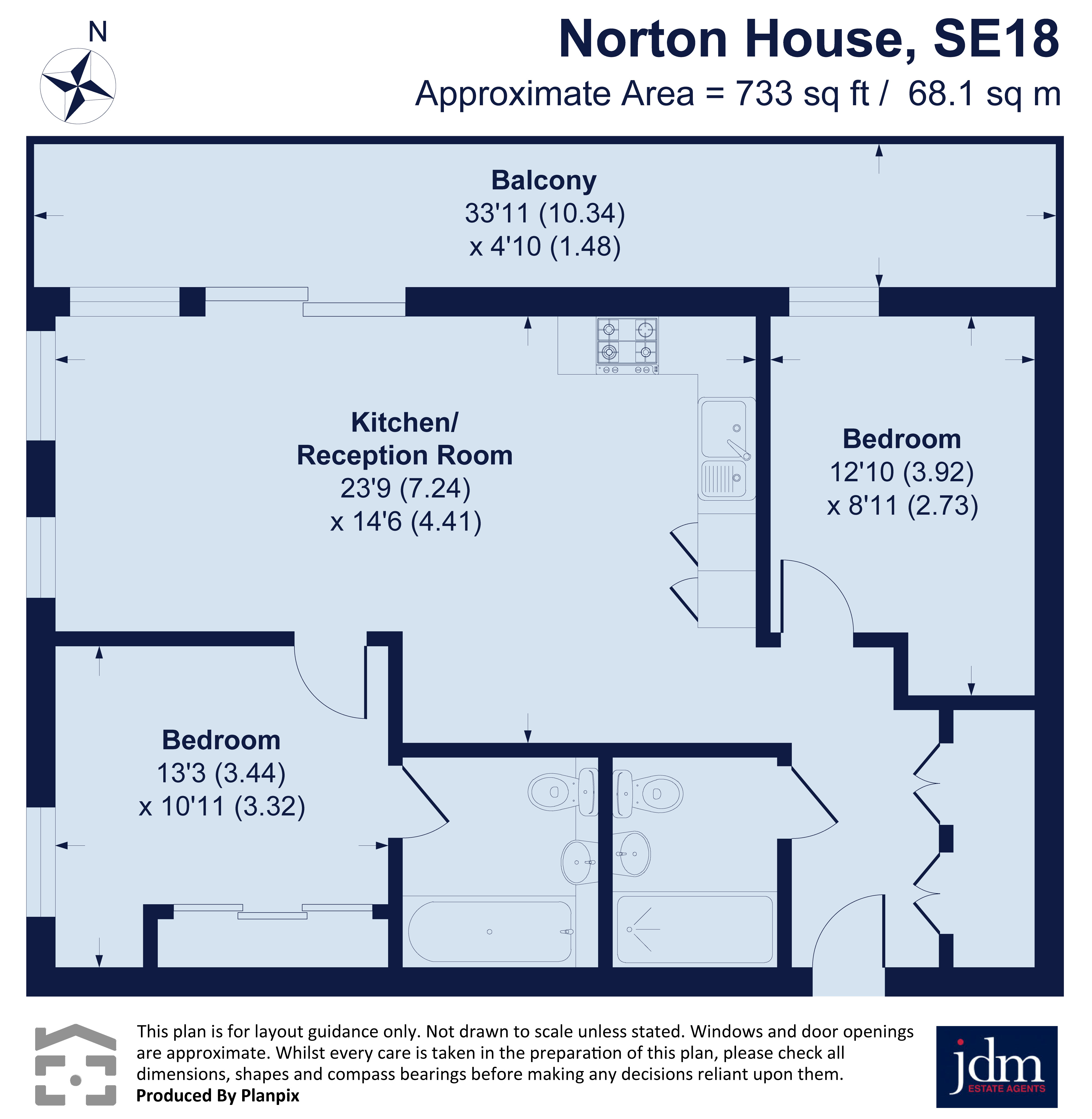 Duke of Wellington Avenue, London floorplan