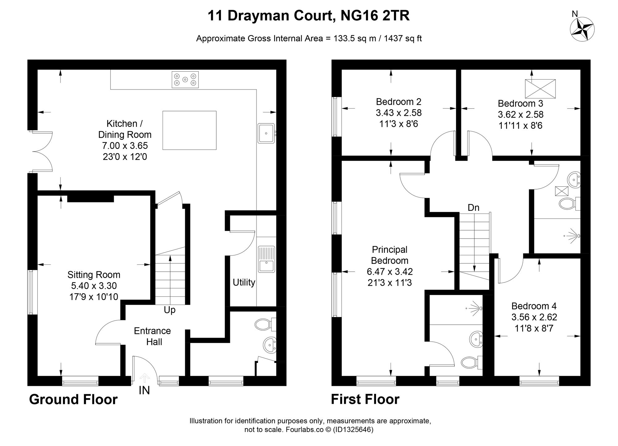 11 Drayman Court, Nottingham floorplan