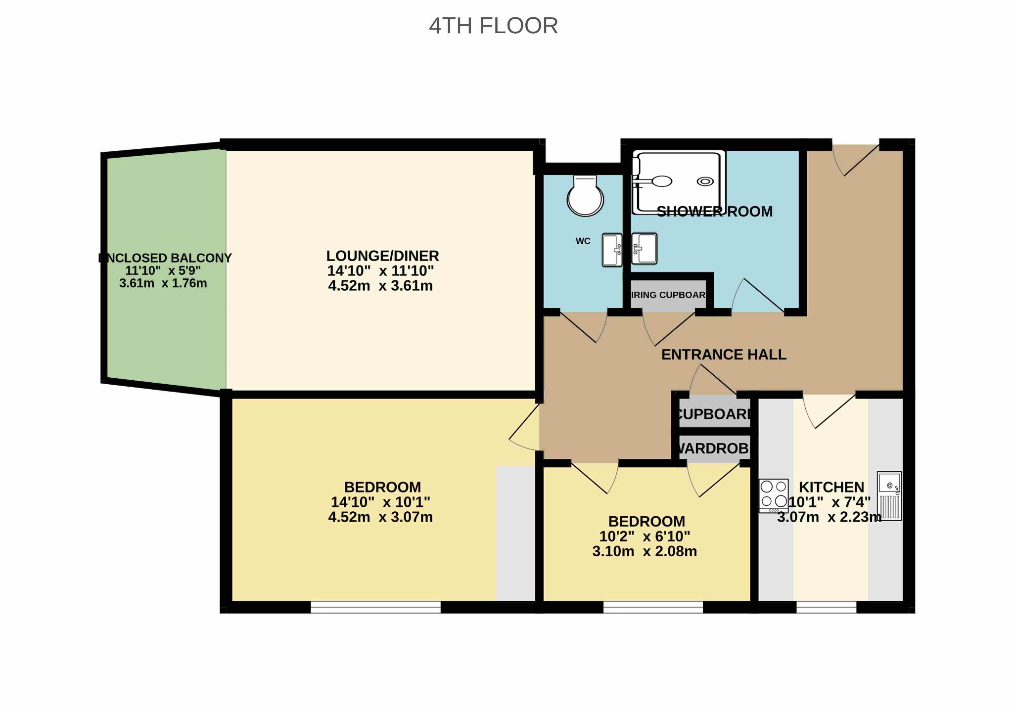 Flat 18, Tower Court, Bournemouth floorplan