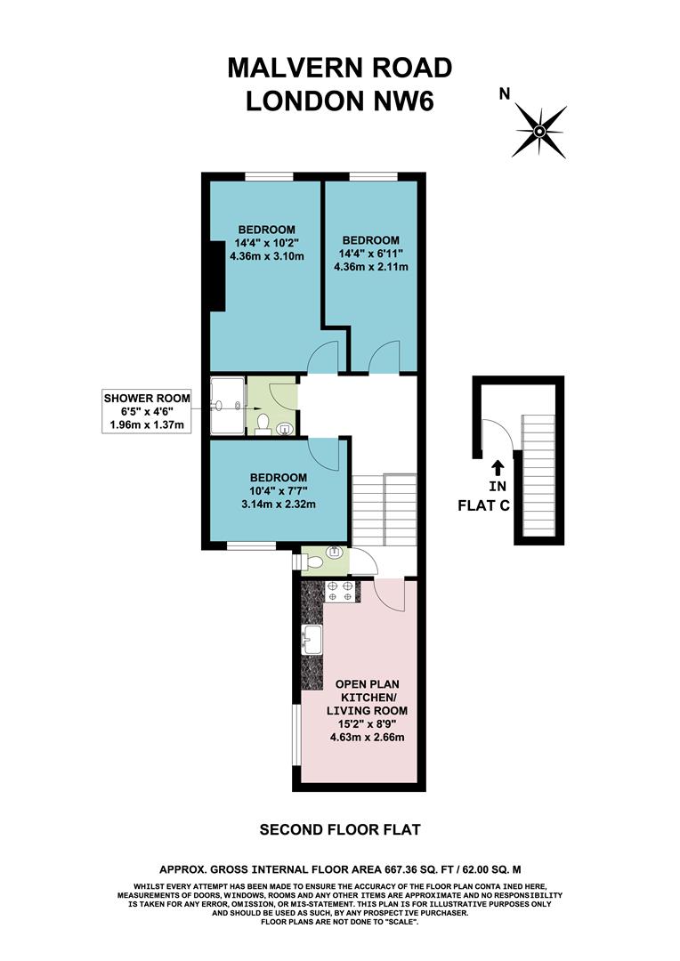 Malvern Road, London floorplan
