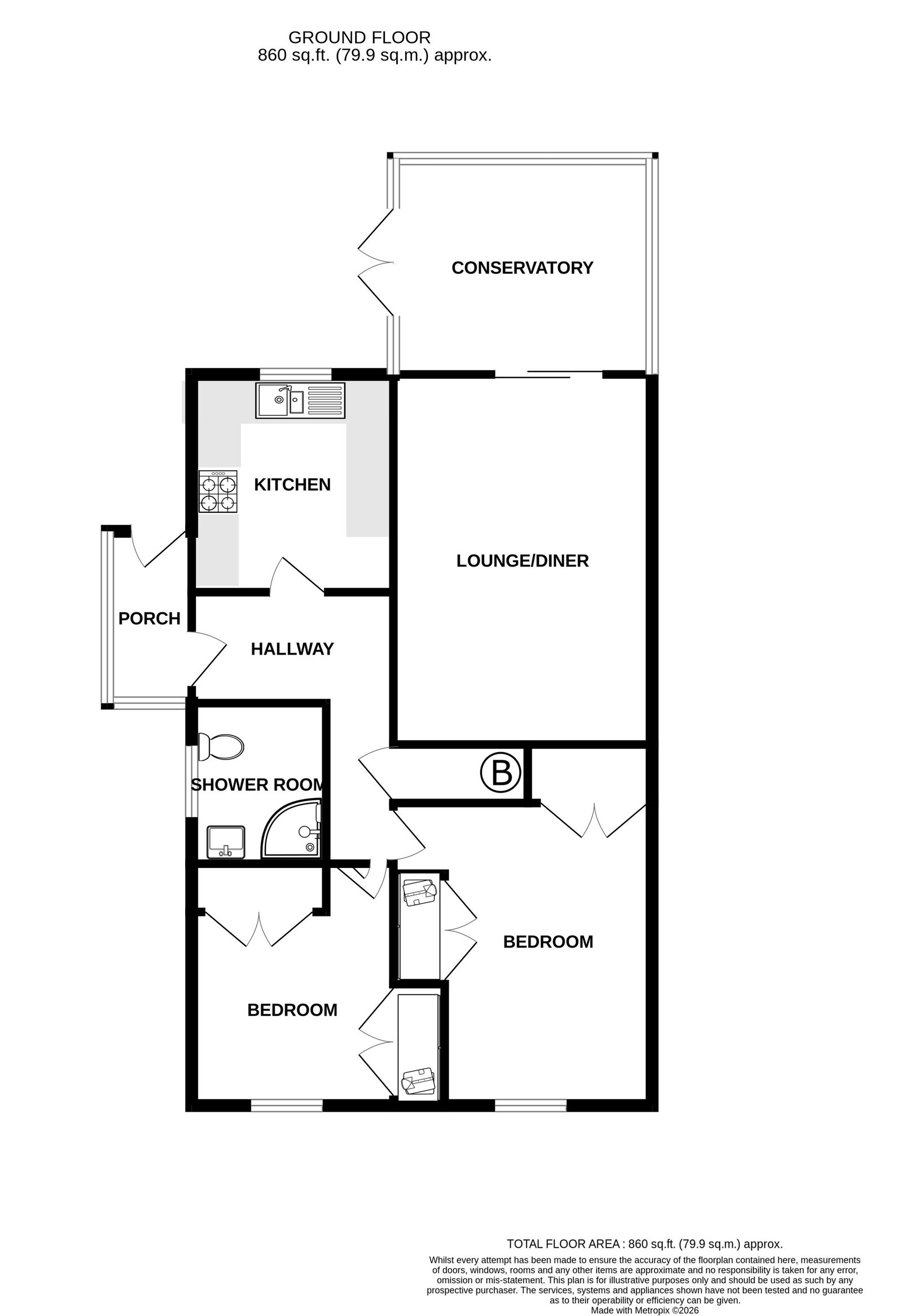 61a, Capel Lane, Exmouth floorplan