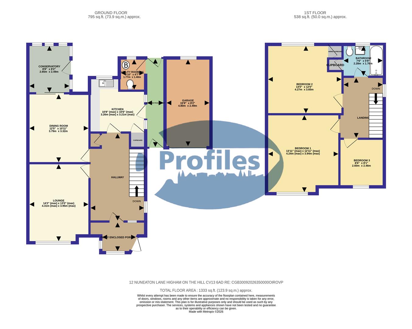 12, Nuneaton Lane, Nuneaton floorplan