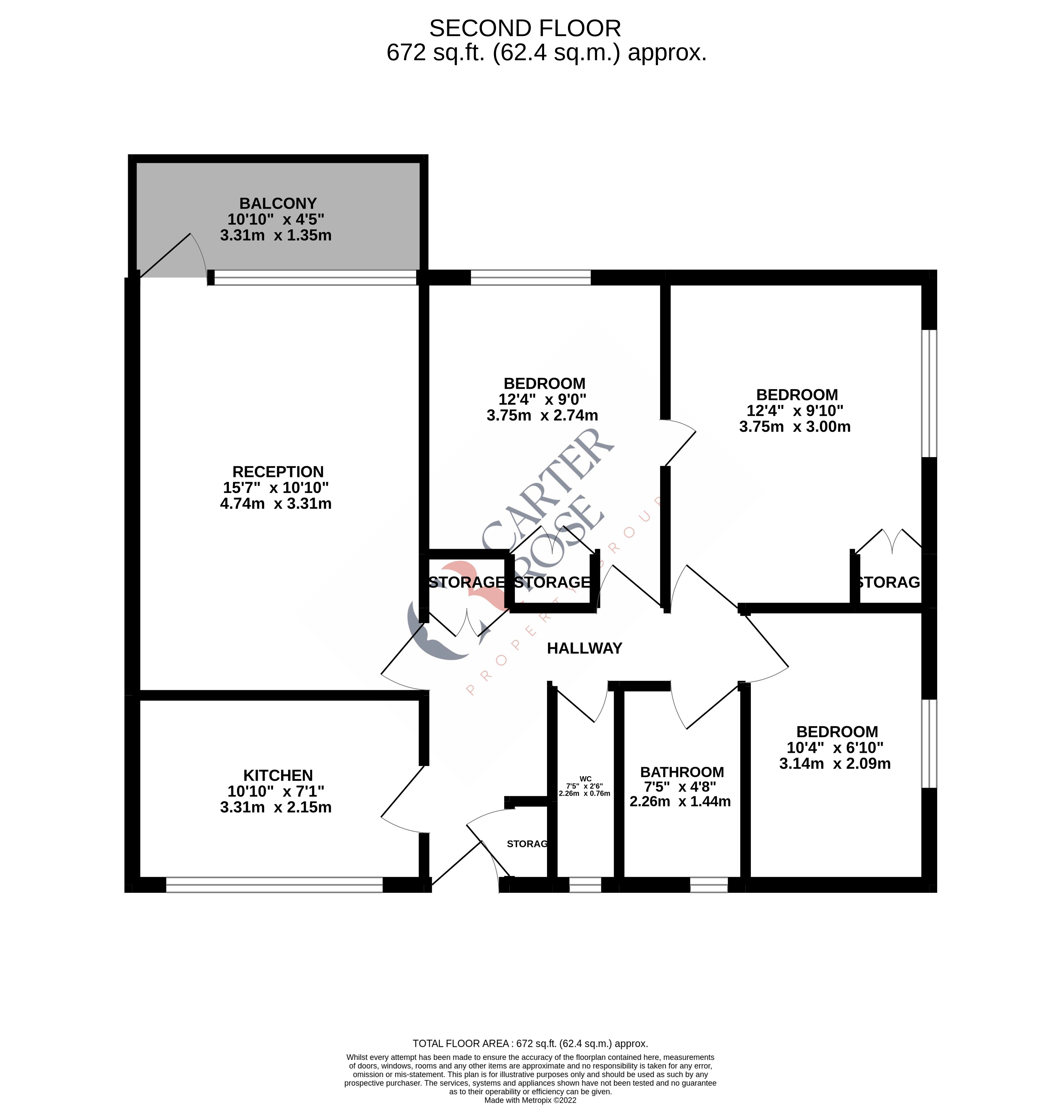 Thornton Gardens , Balham floorplan