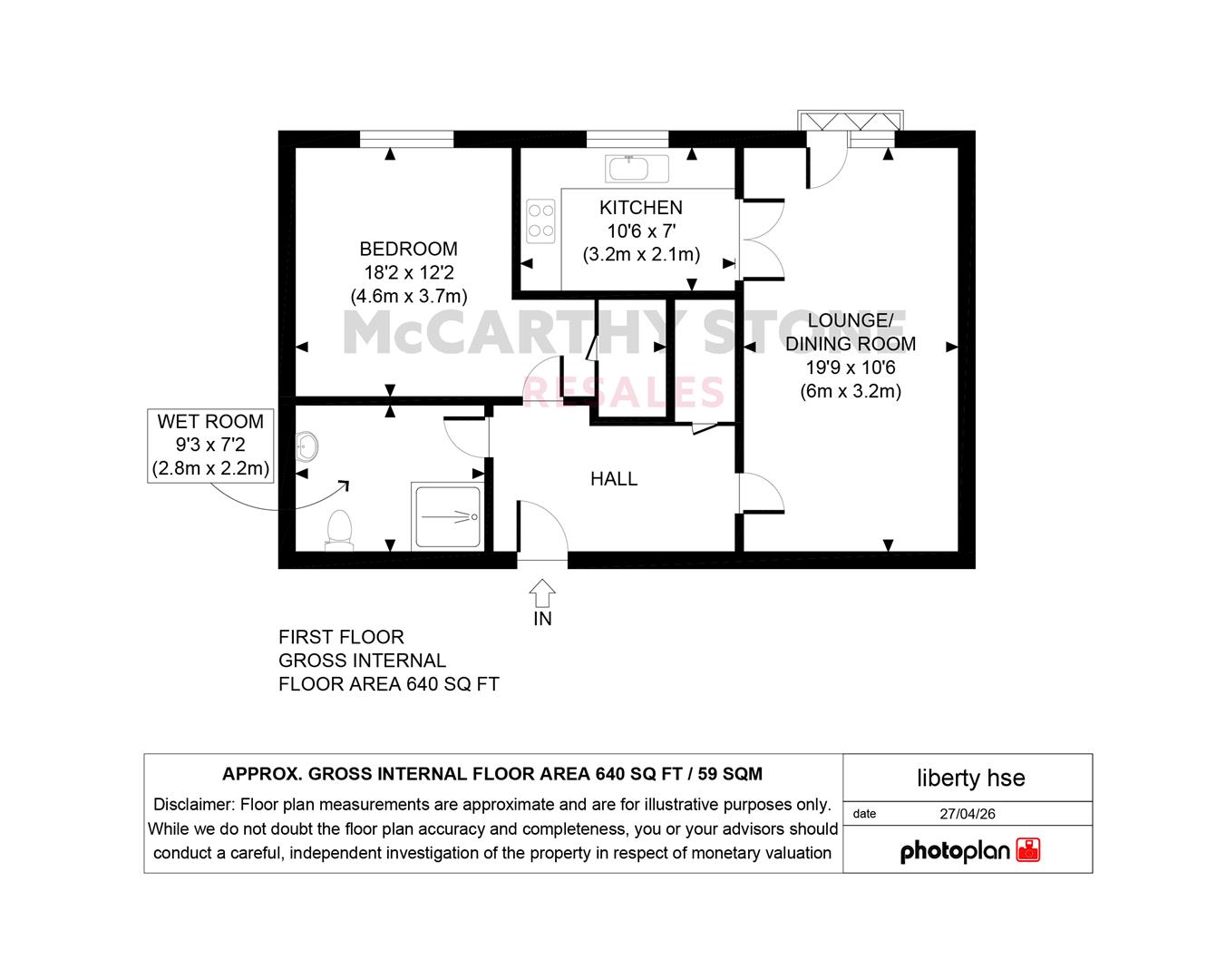 14 Liberty House, 246 Kingston Road, London floorplan