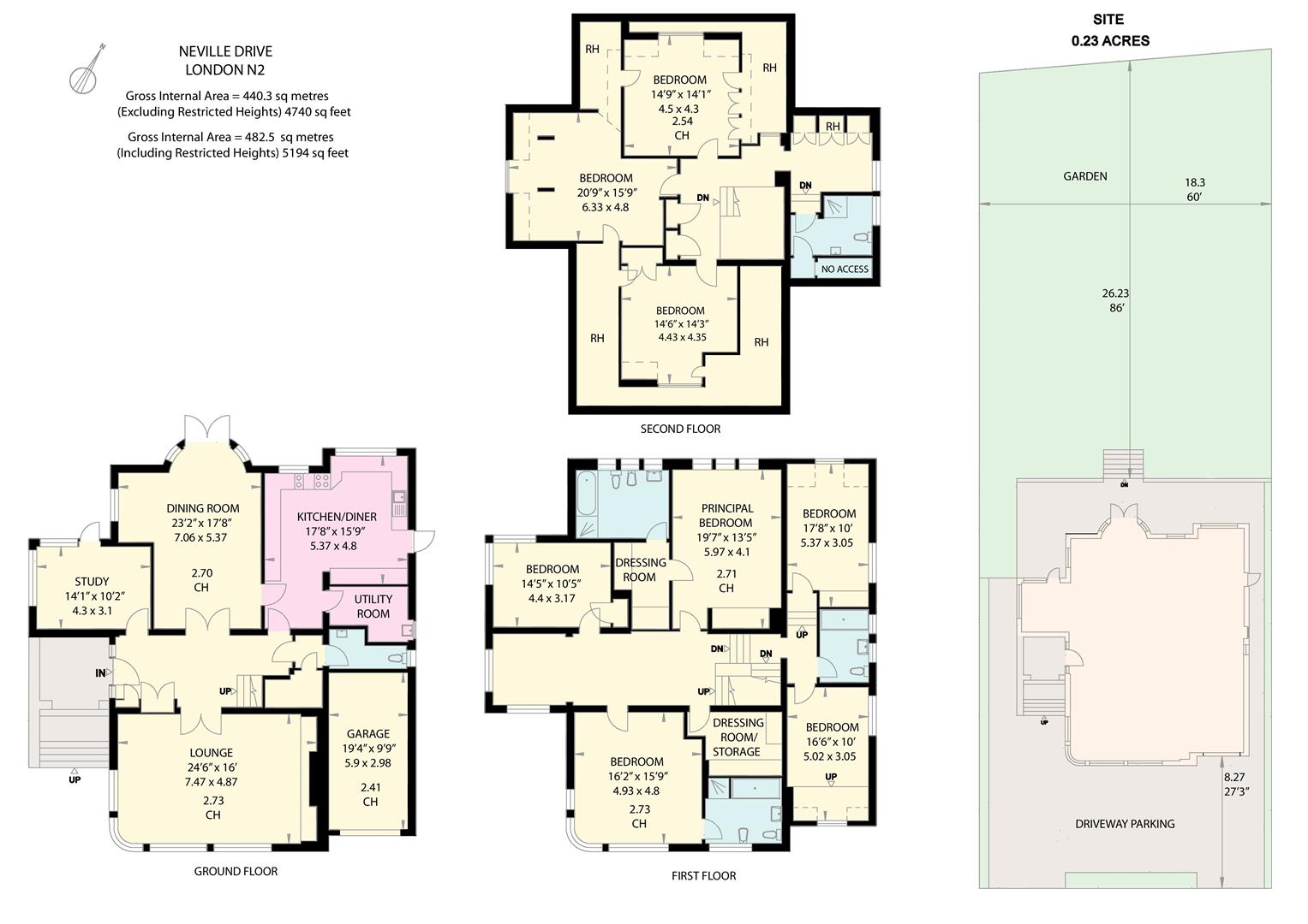 17, Neville Drive, London floorplan
