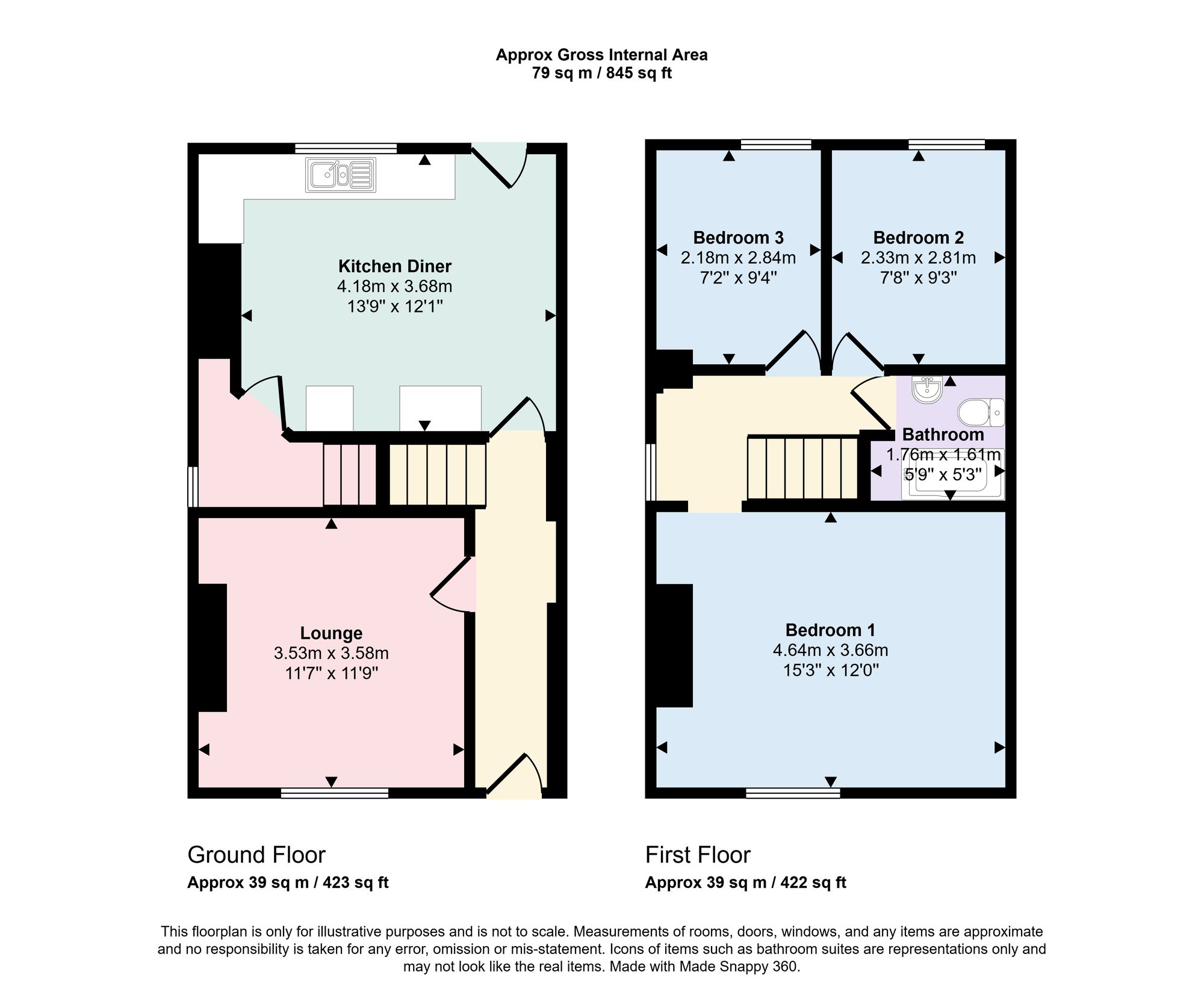 12 Newstead Heath, Halifax floorplan